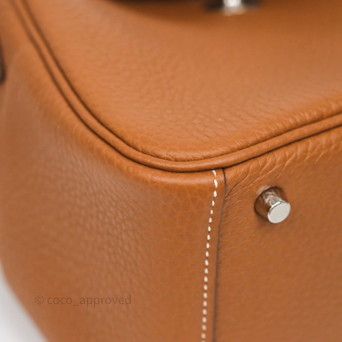 Hermès Mini Lindy 20 Gold 37 Clemence Palladium Hardware