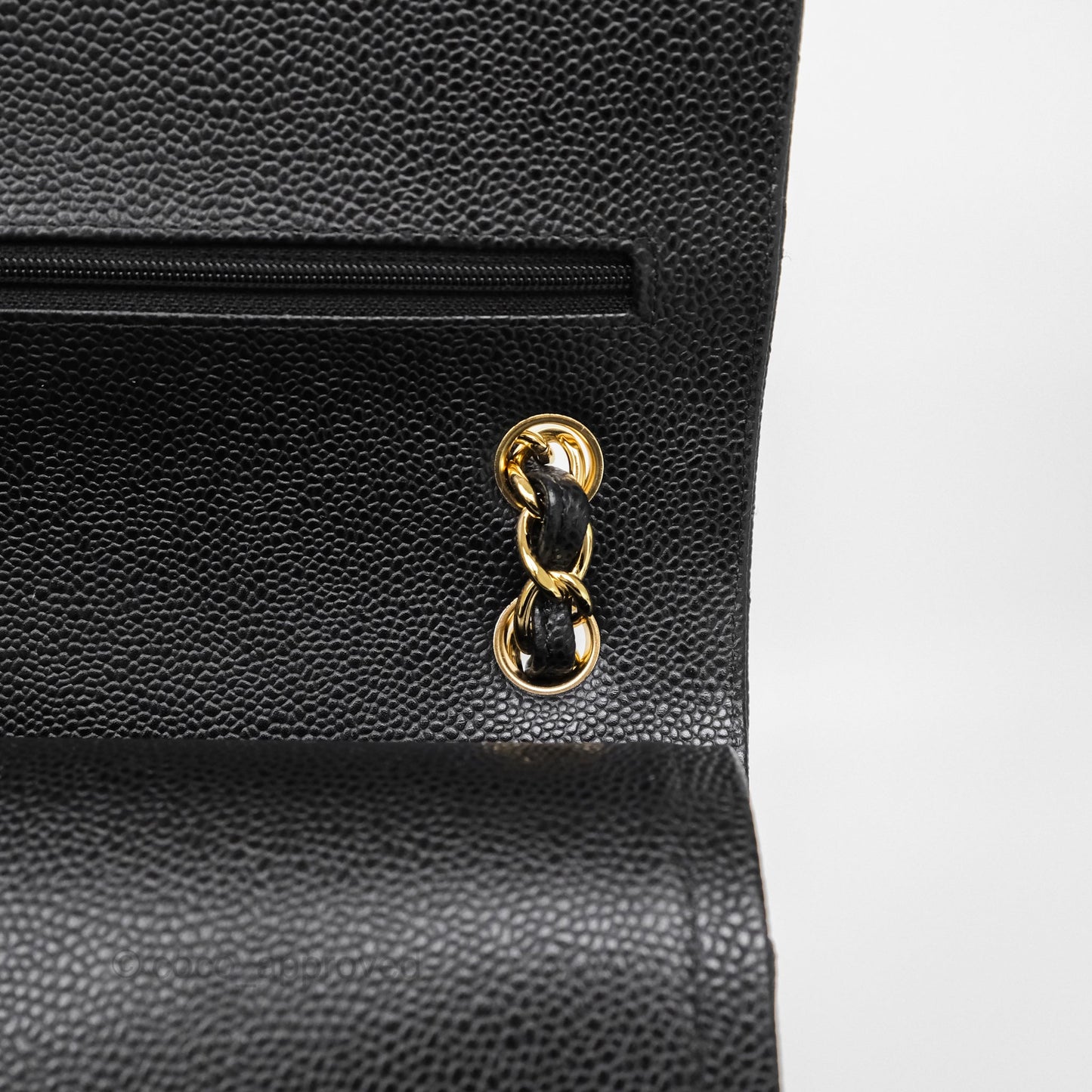 Chanel Jumbo Double Flap Black Caviar Gold Hardware⁣⁣