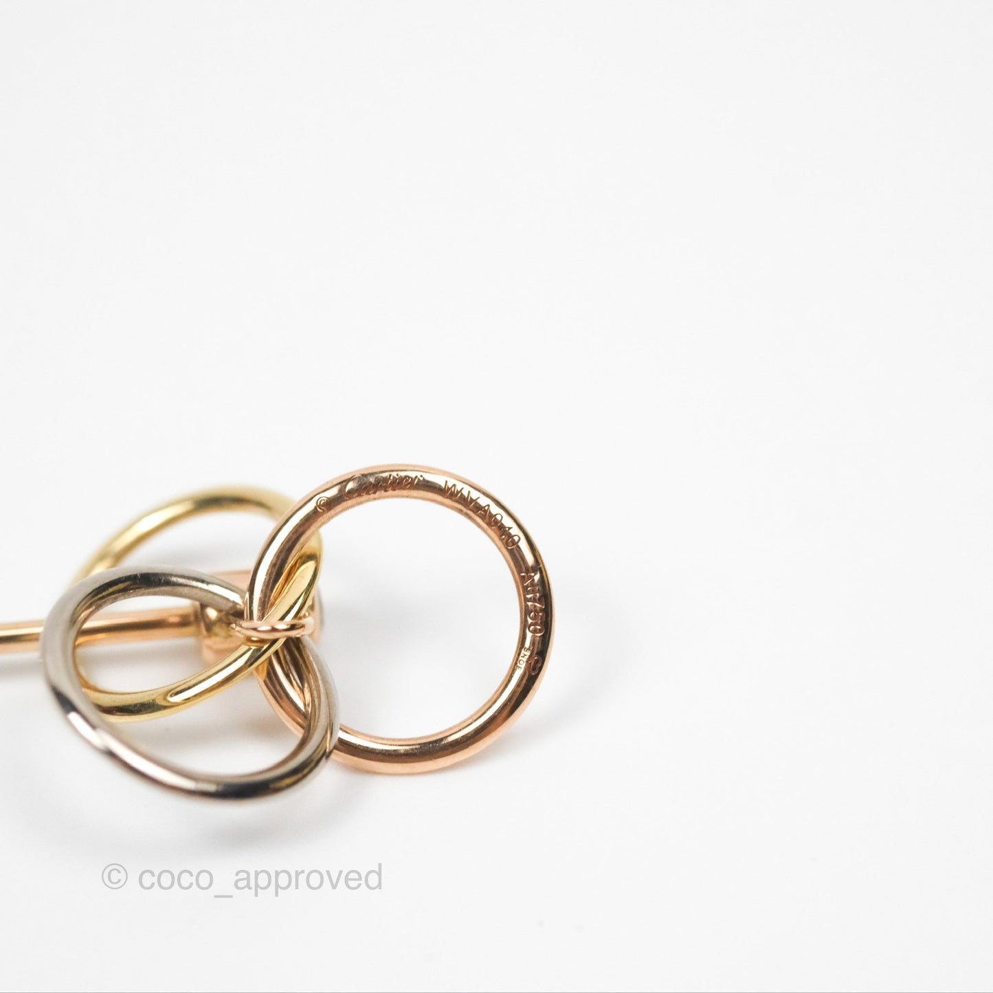 Cartier Trinity Diamond Earrings White Gold/ Yellow Gold/ Rose Gold