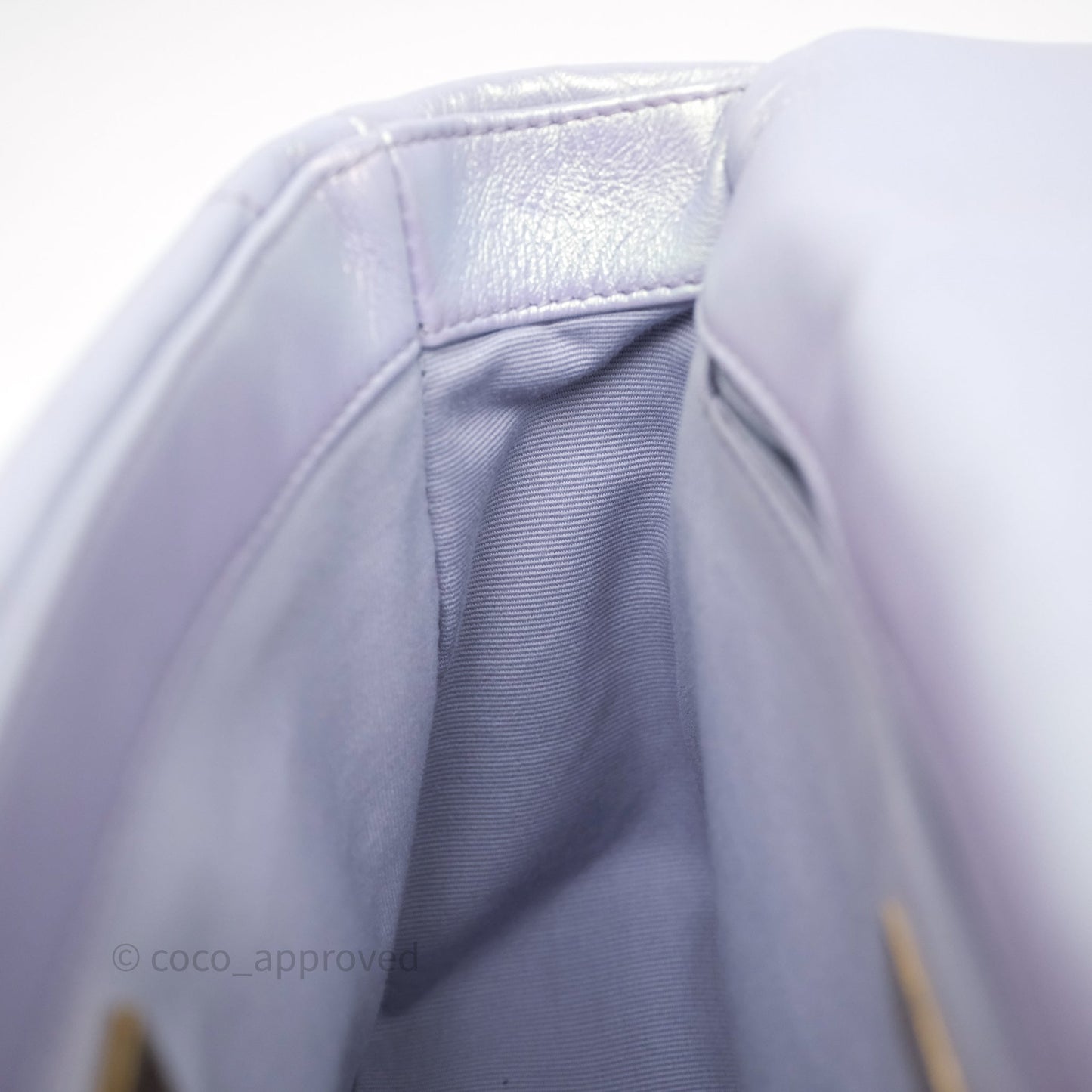 Chanel 19 Small Iridescent Purple Mixed Hardware