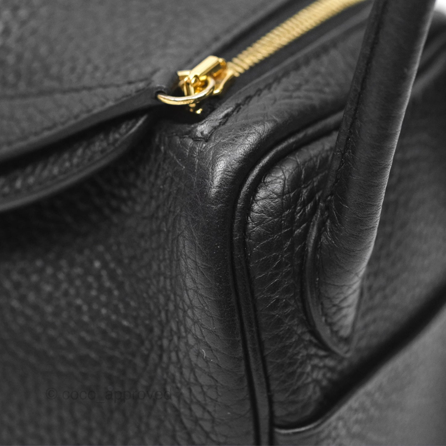 Hermès Mini Lindy 20 Noir 89 Clemence Gold Hardware