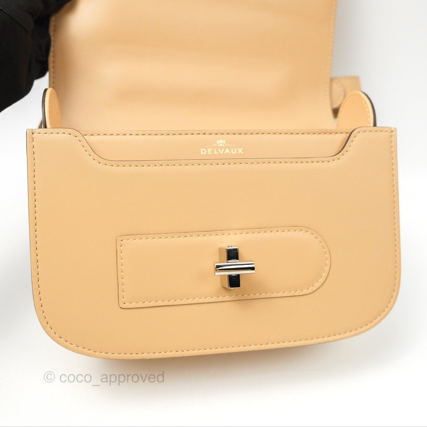 Delvaux Lingot Bag Latte Olen Calfskin