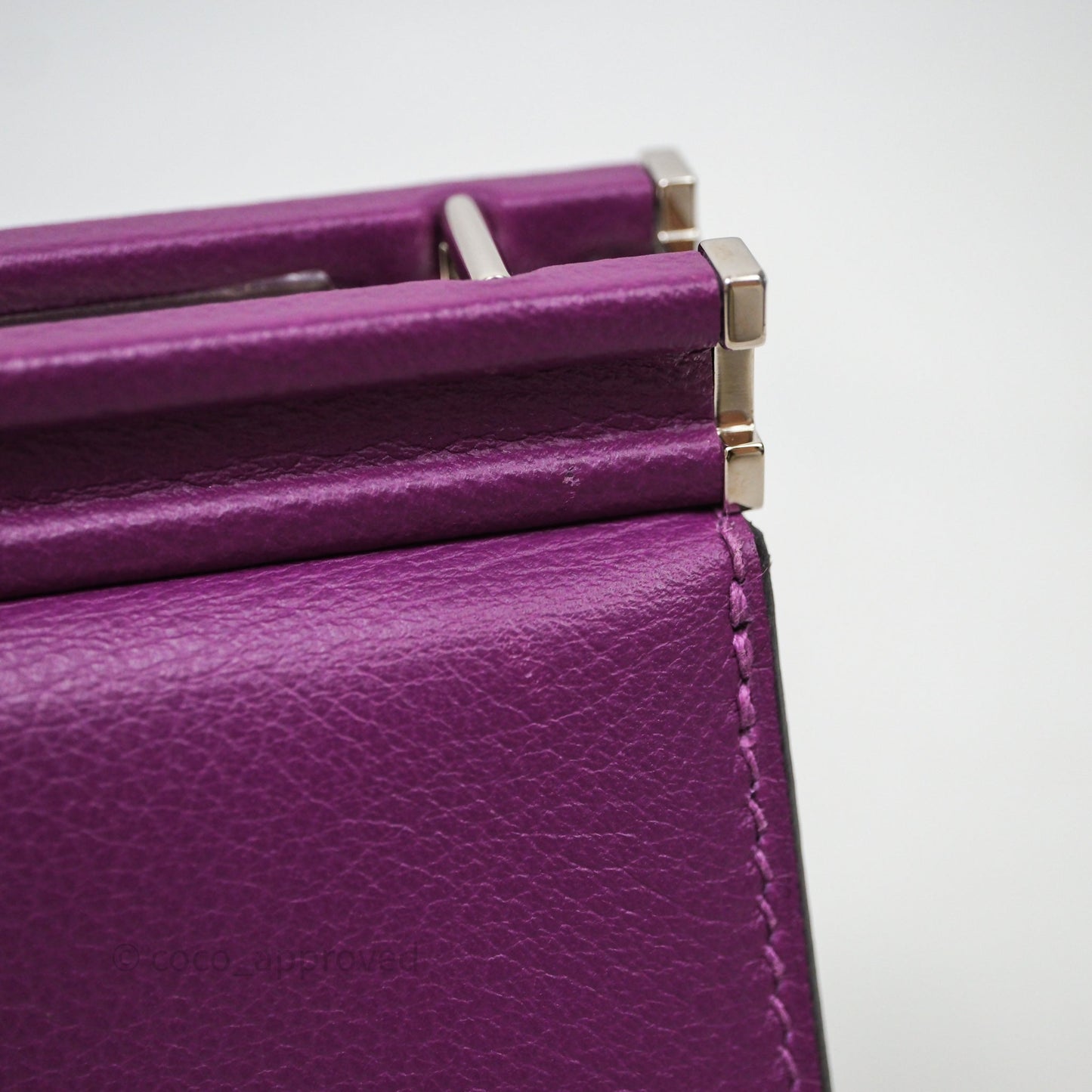 Hermes Clic H Bag Anemone P9 Veau Evercolor Palladium Hardware