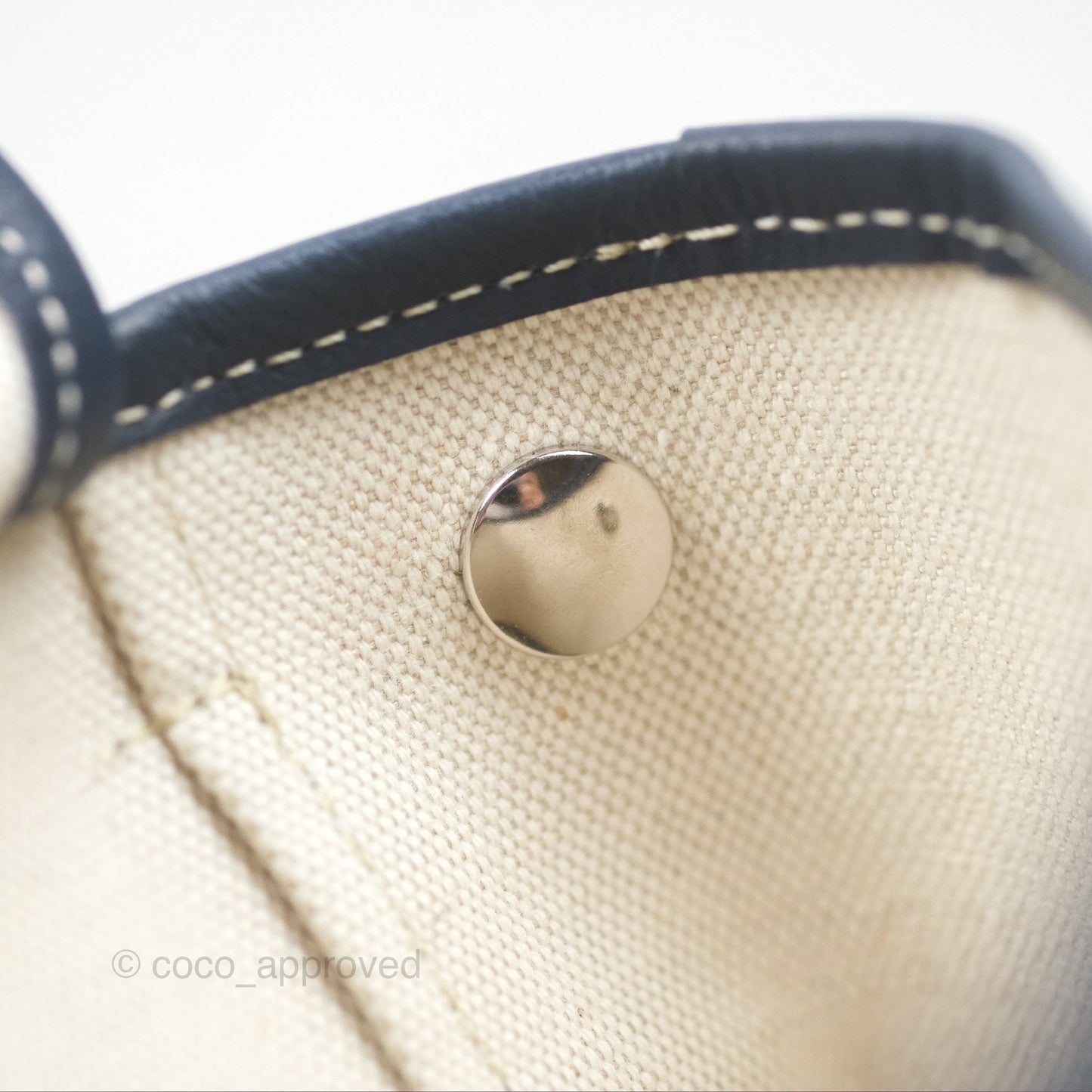 Goyard Mini Alpin Backpack Navy Blue Goyardine Calfskin
