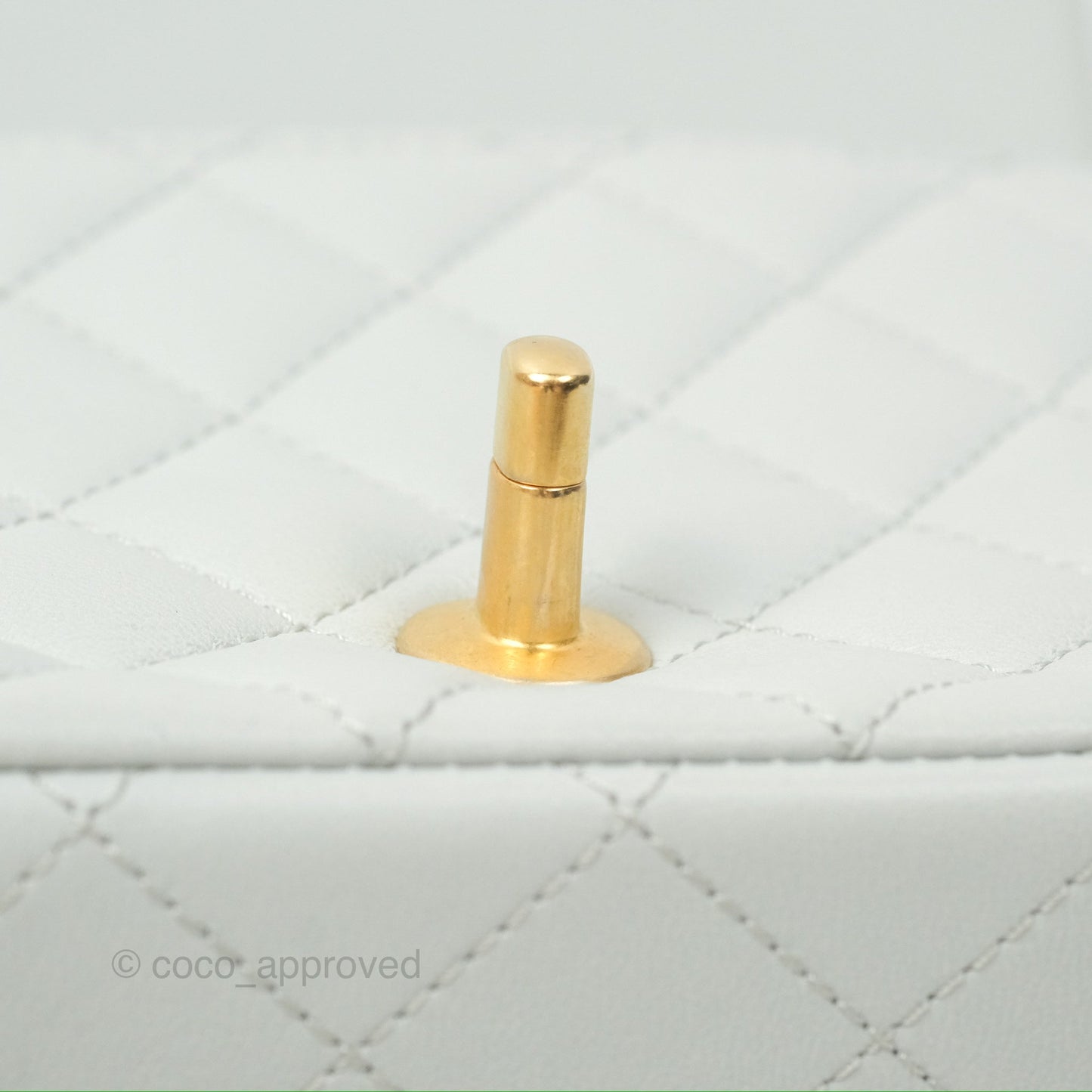 Chanel Quilted Mini Square Flap with Camellia Adjustable Chain Blue Clair Lambskin 23S