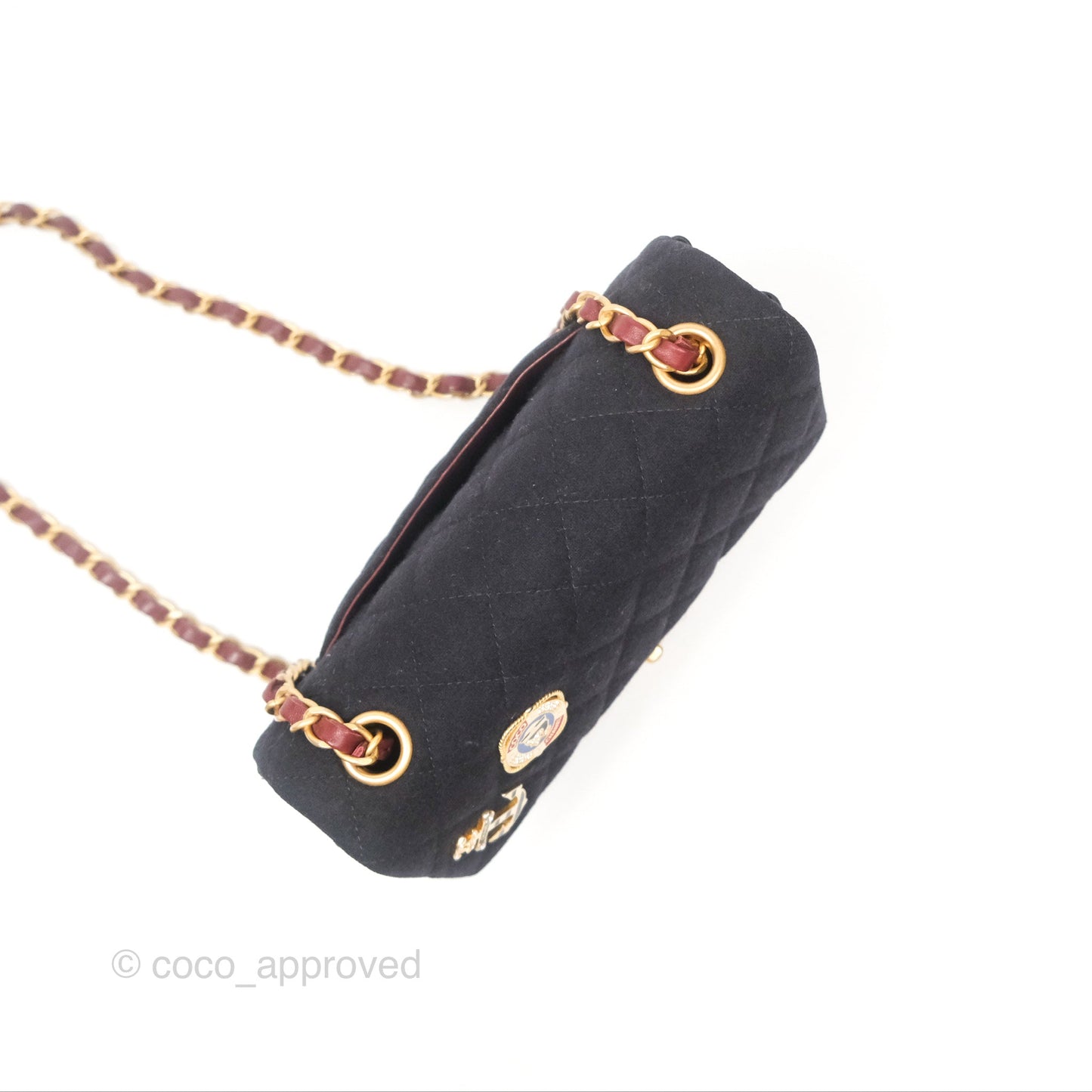 Chanel Paris-Hamburg Charms Mini Rectangular Flap Black 18C