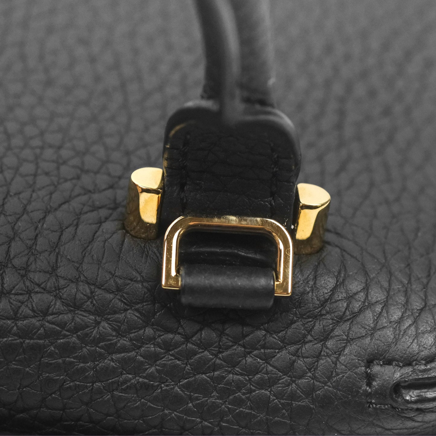 Delvaux Cool Box Nano Taurillon Soft Grained Calfskin Black Gold Hardware