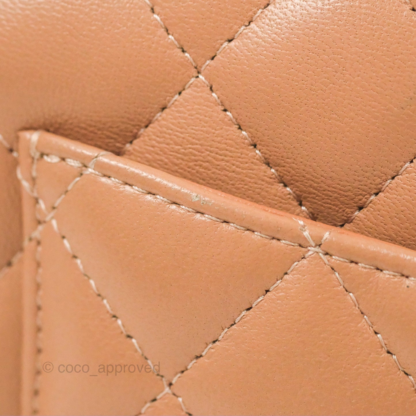 Chanel Mini Rectangular Quilted Beige Lambskin Silver Hardware