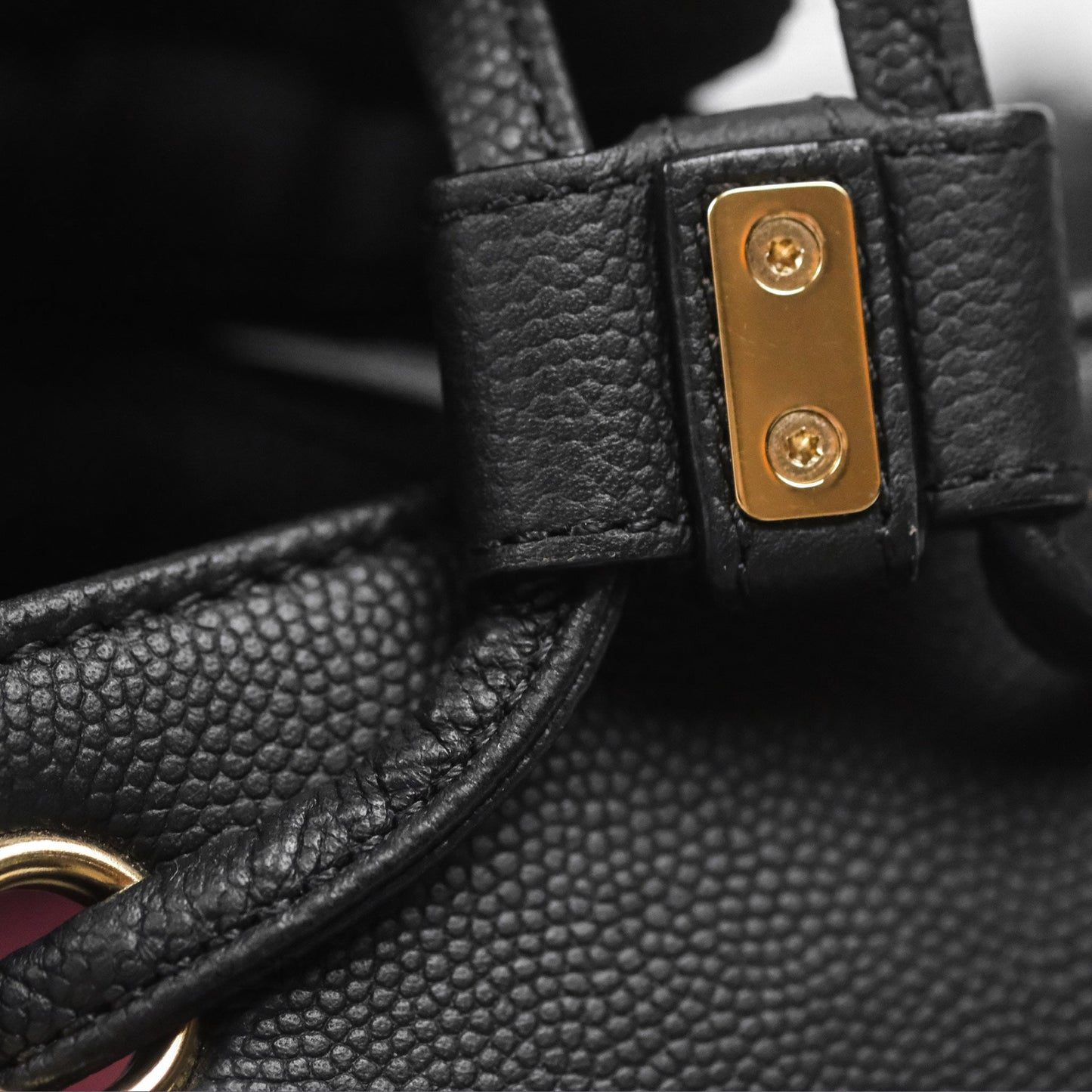 Chanel Quilted Business Affinity Backpack Black Caviar Gold Hardware