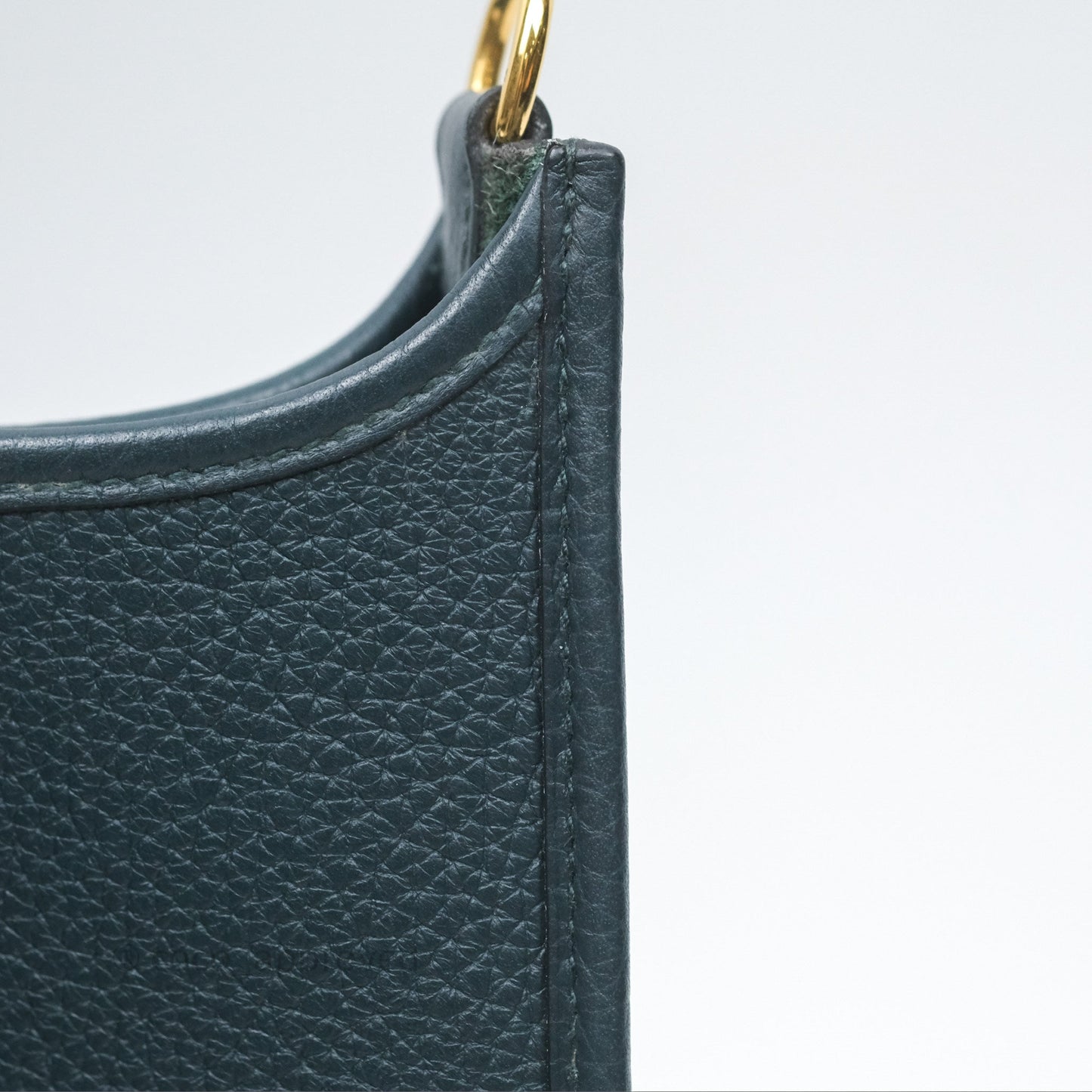 Hermès Mini Evelyne 16 Vert Cypres 6O Clemence Gold Hardware