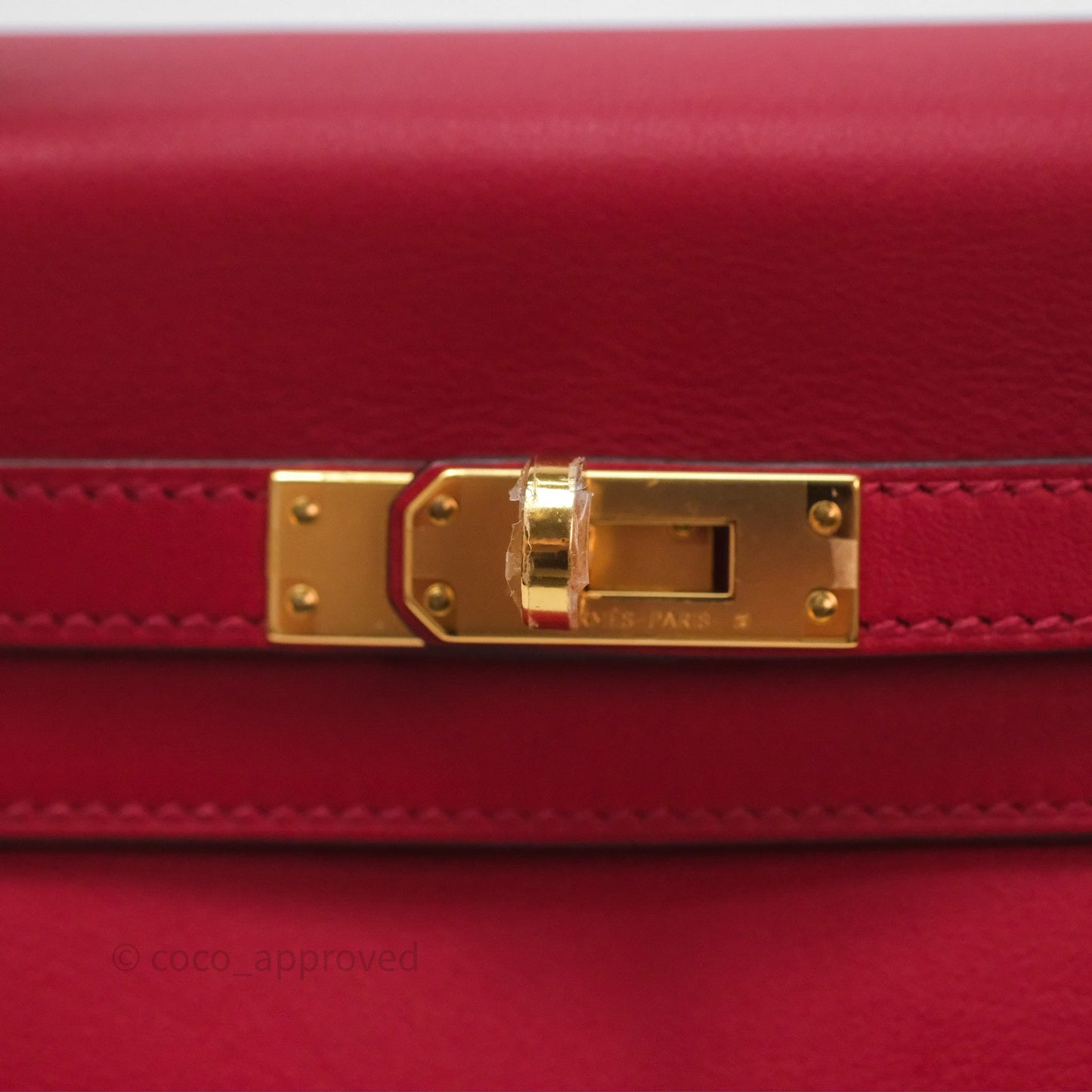 Hermès Kelly II 25 Retourne Swift Rouge Piment 5X Gold Hardware