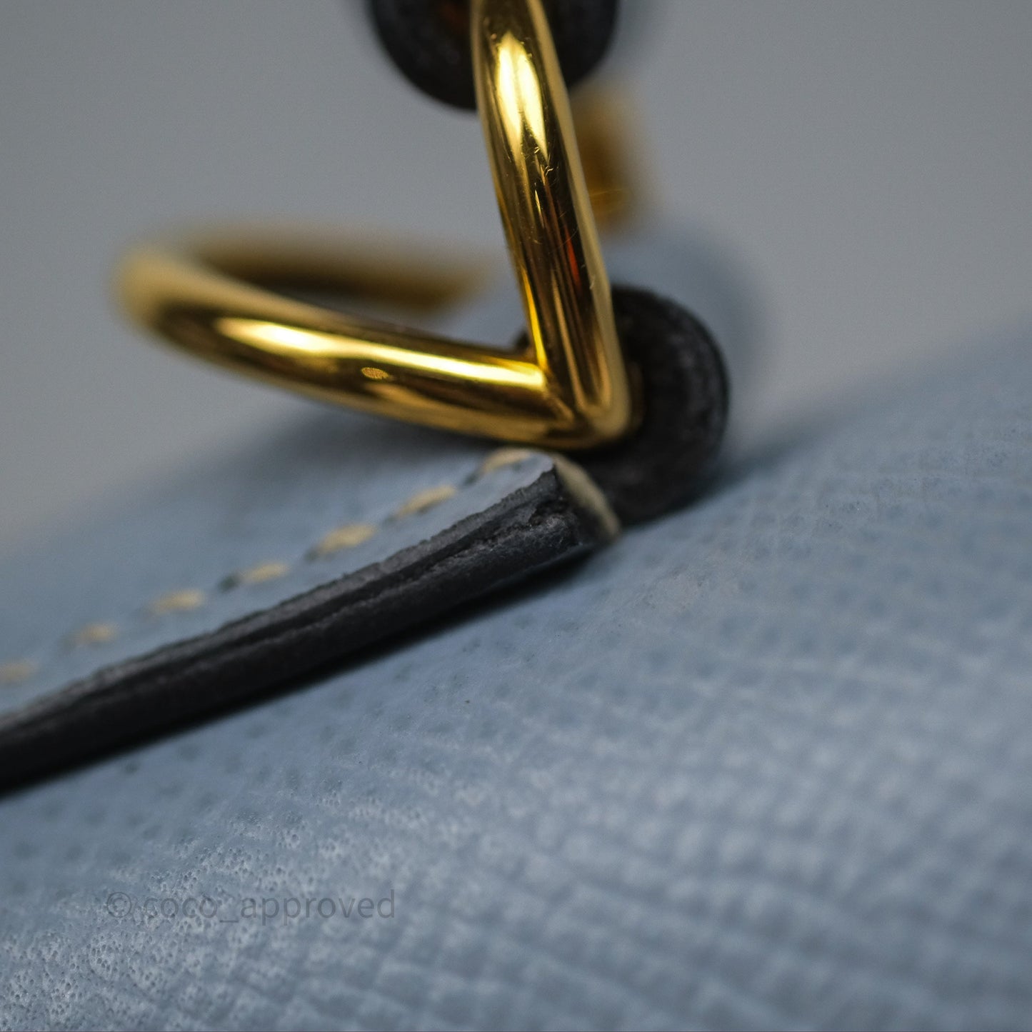 Hermès Kelly II 28 Sellier Bleu Lin J7 Epsom Gold Hardware