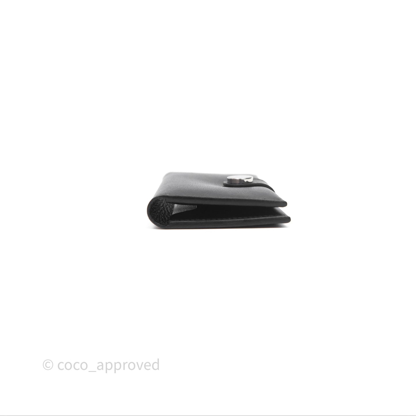 Hermes Porte-Cartes R.M.S Veau Evergrain Noir