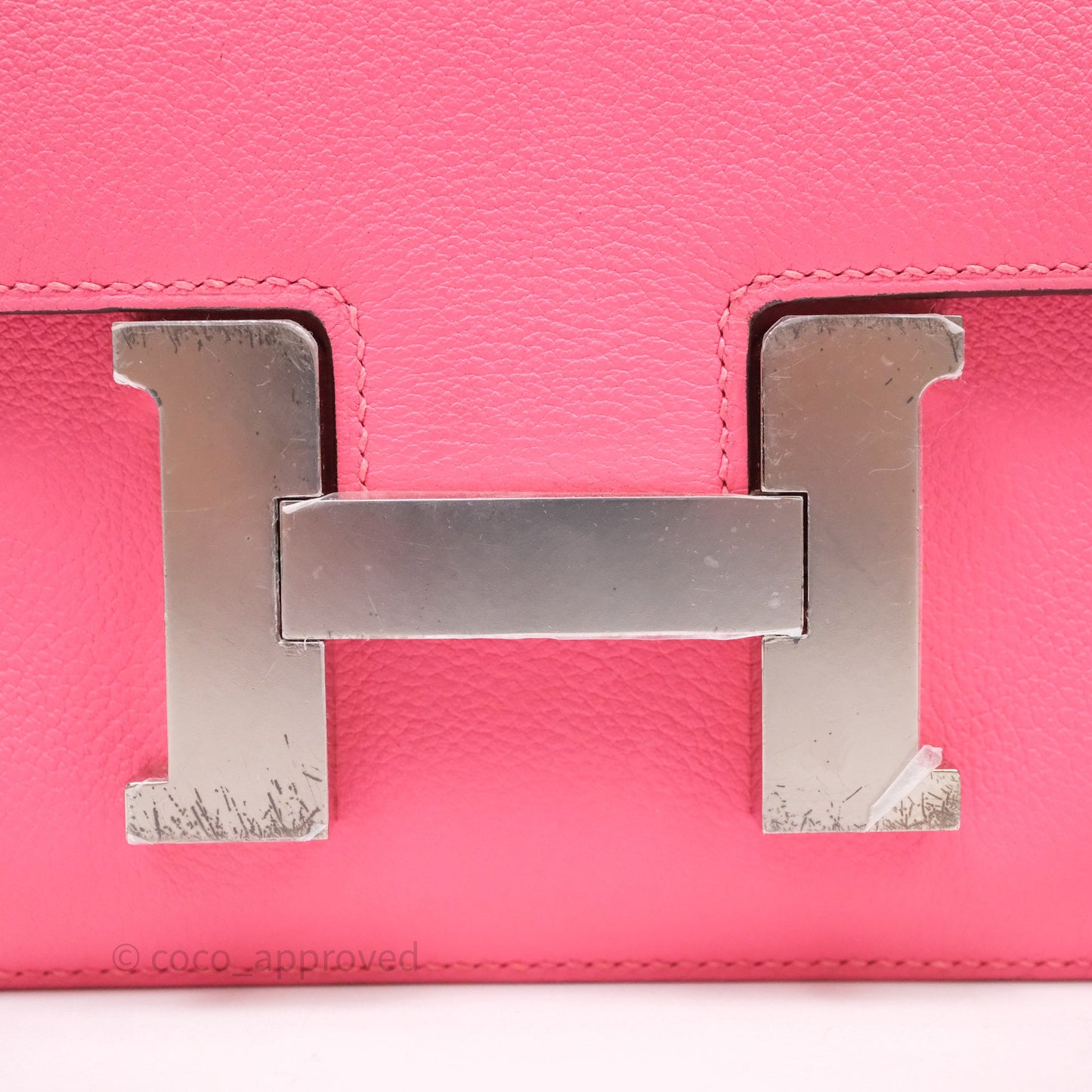 Hermès Constance 24 Rose Azalee 8W Epsom Palladium Hardware
