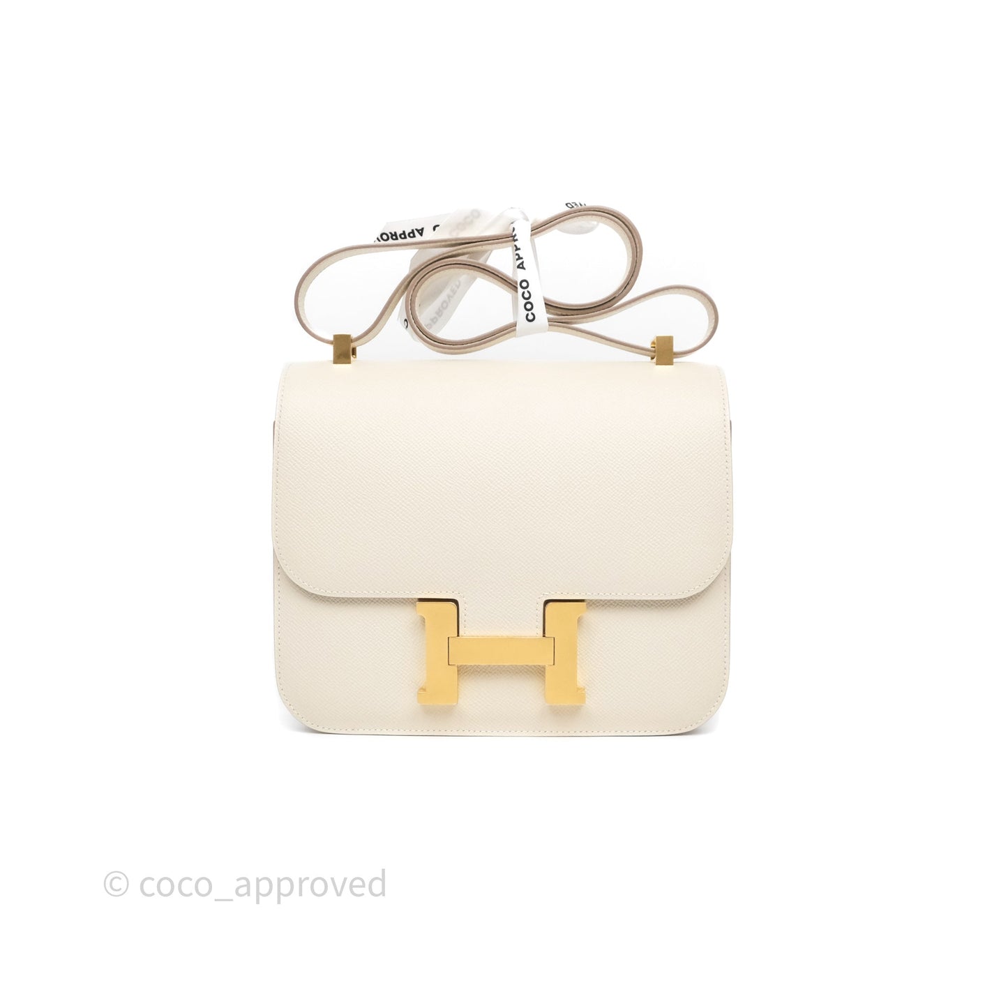 Hermès Constance 24 Craie 10 Epsom Gold Hardware