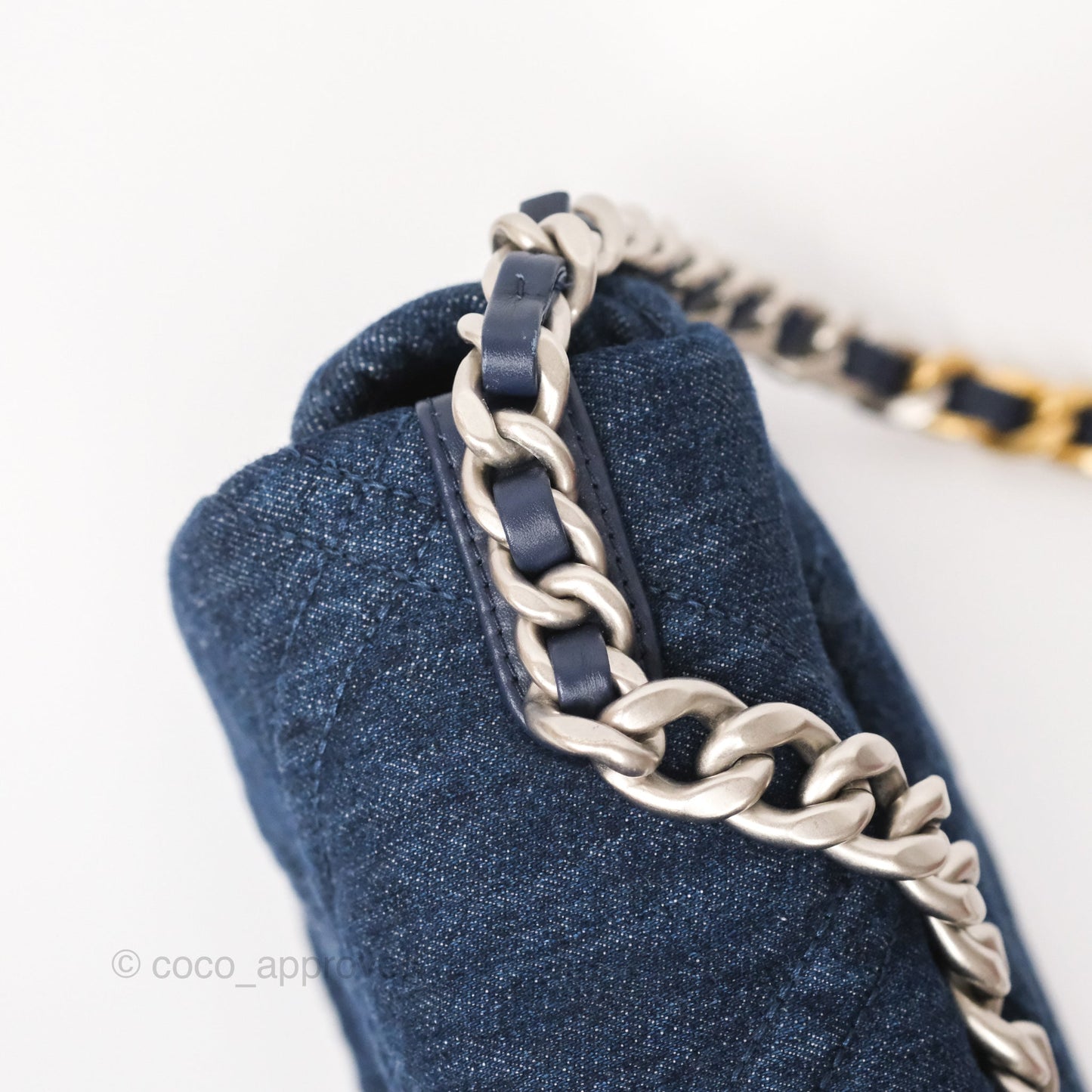 Chanel 19 Small Denim Mixed Hardware 22P
