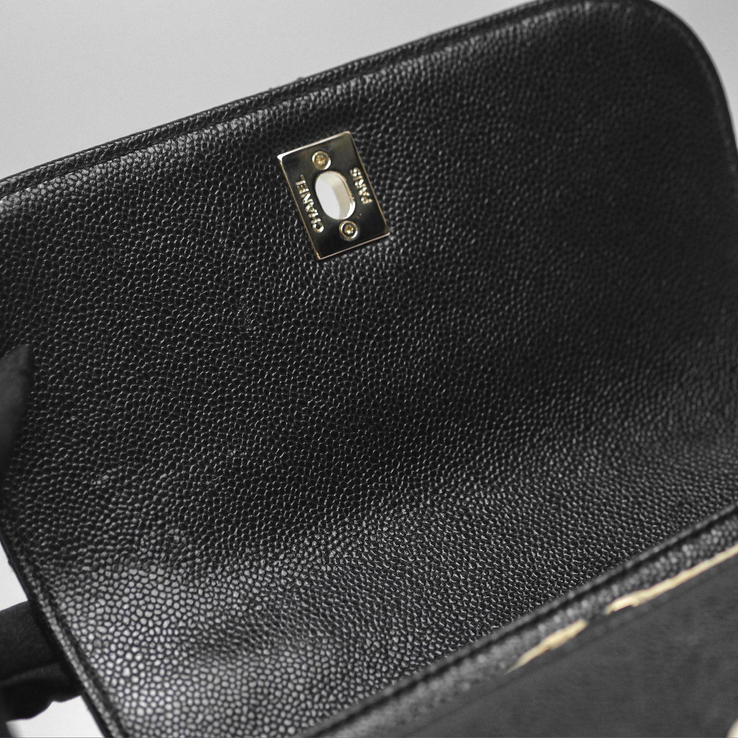 Chanel Quilted Small Business Affinity Flap Black Caviar Gold Hardware
