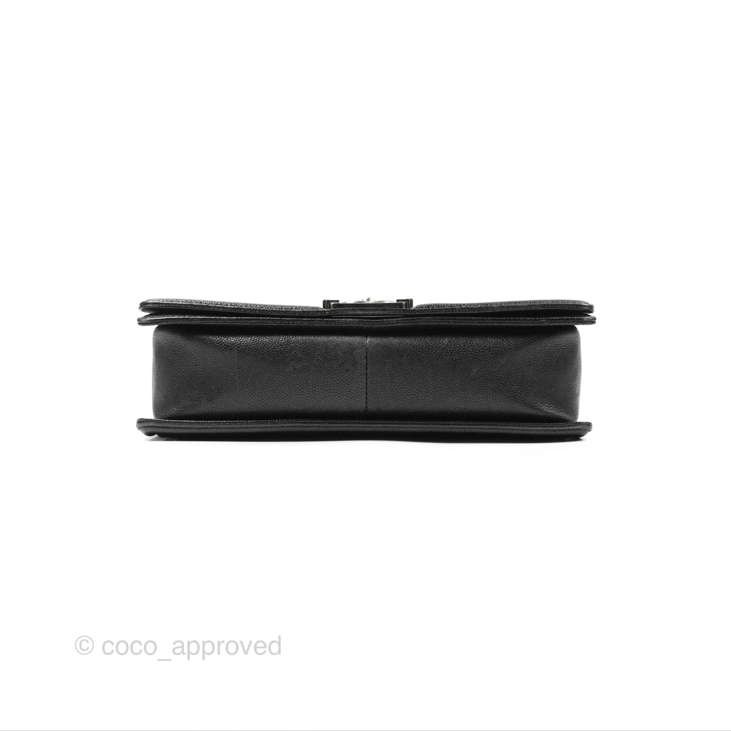 Chanel Quilted New Medium Boy Black Caviar Ruthenium Hardware