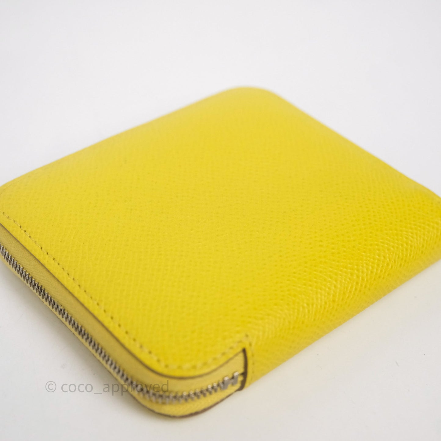 Hermès Silk In Compact Wallet Yellow Epsom