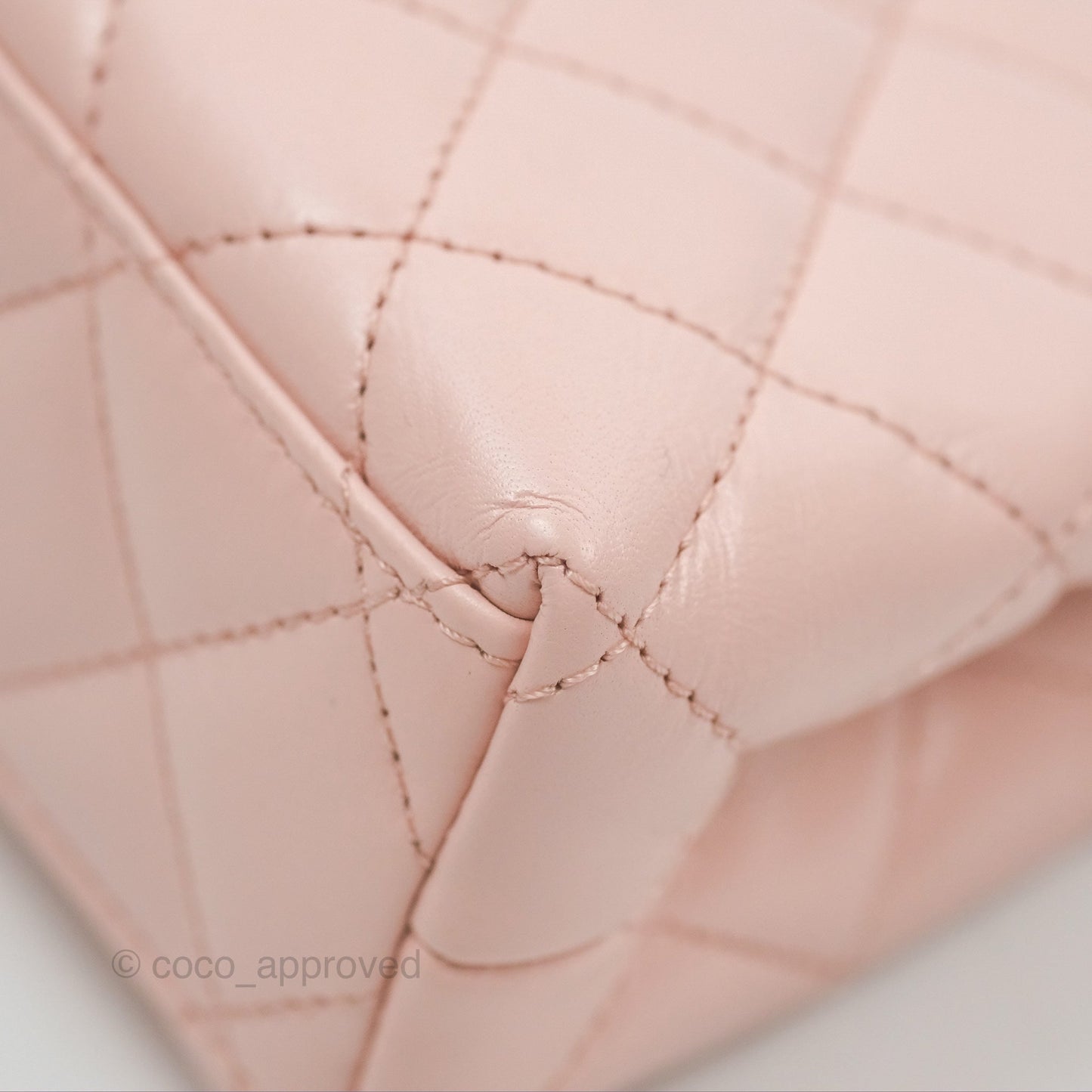 Chanel Kelly Bag Light Pink Shiny Calfskin Aged Gold Hardware
