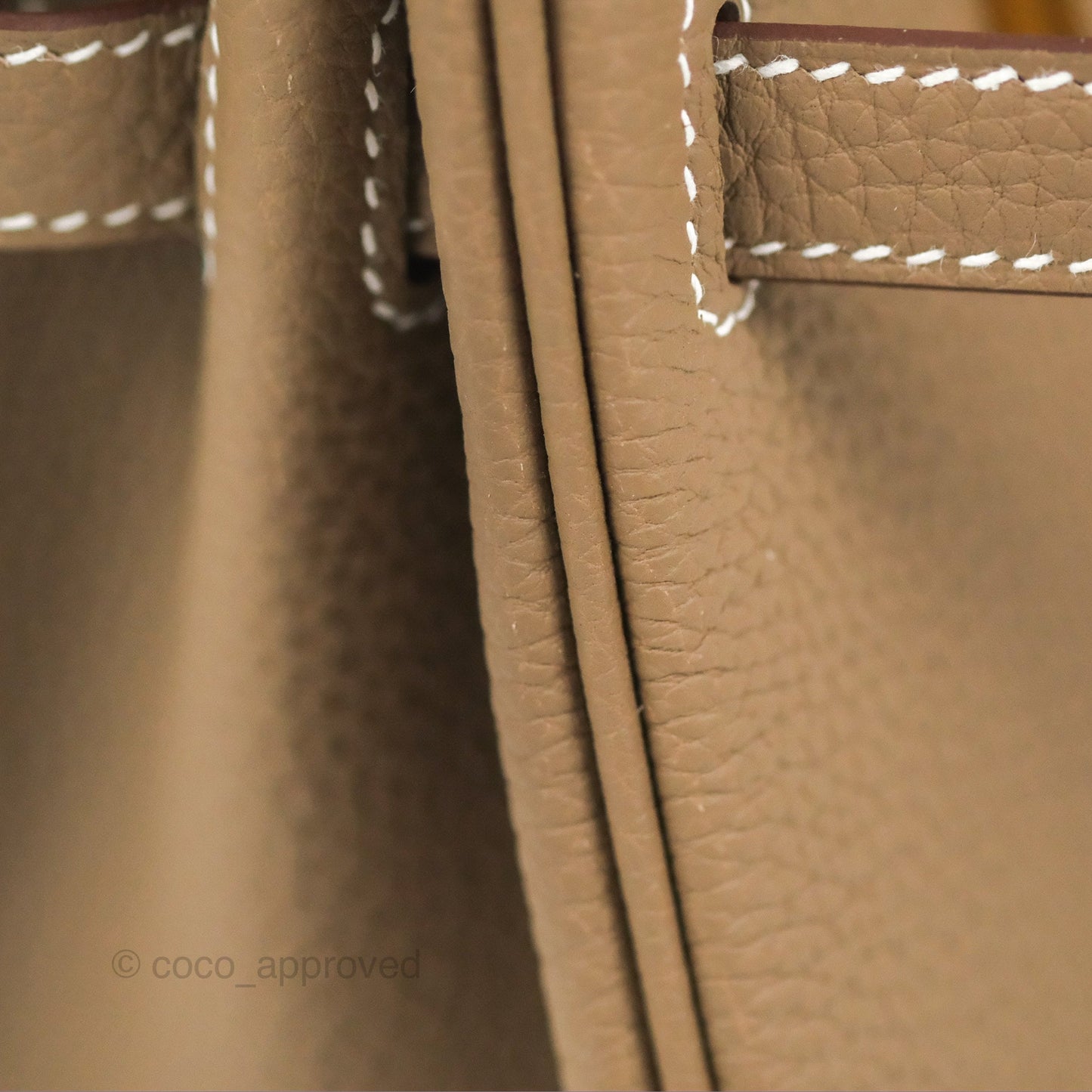 Hermes Birkin 25 Retourne Etoupe 18 Togo Gold Hardware