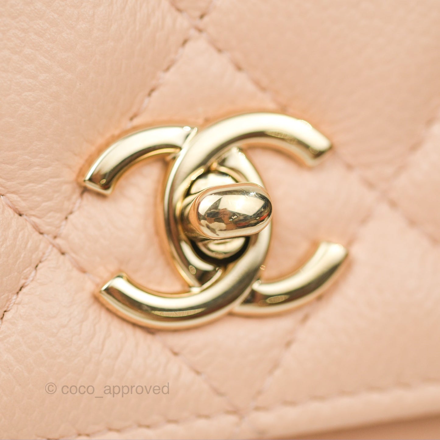 Chanel Quilted Bow Wallet On Chain WOC Light Beige Caviar Gold Hardware