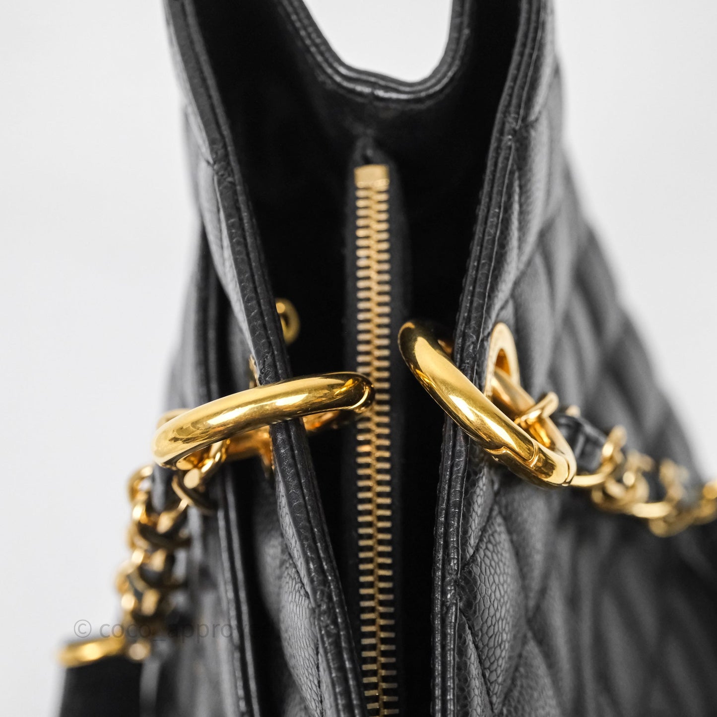 Chanel GST Black Caviar Gold Hardware