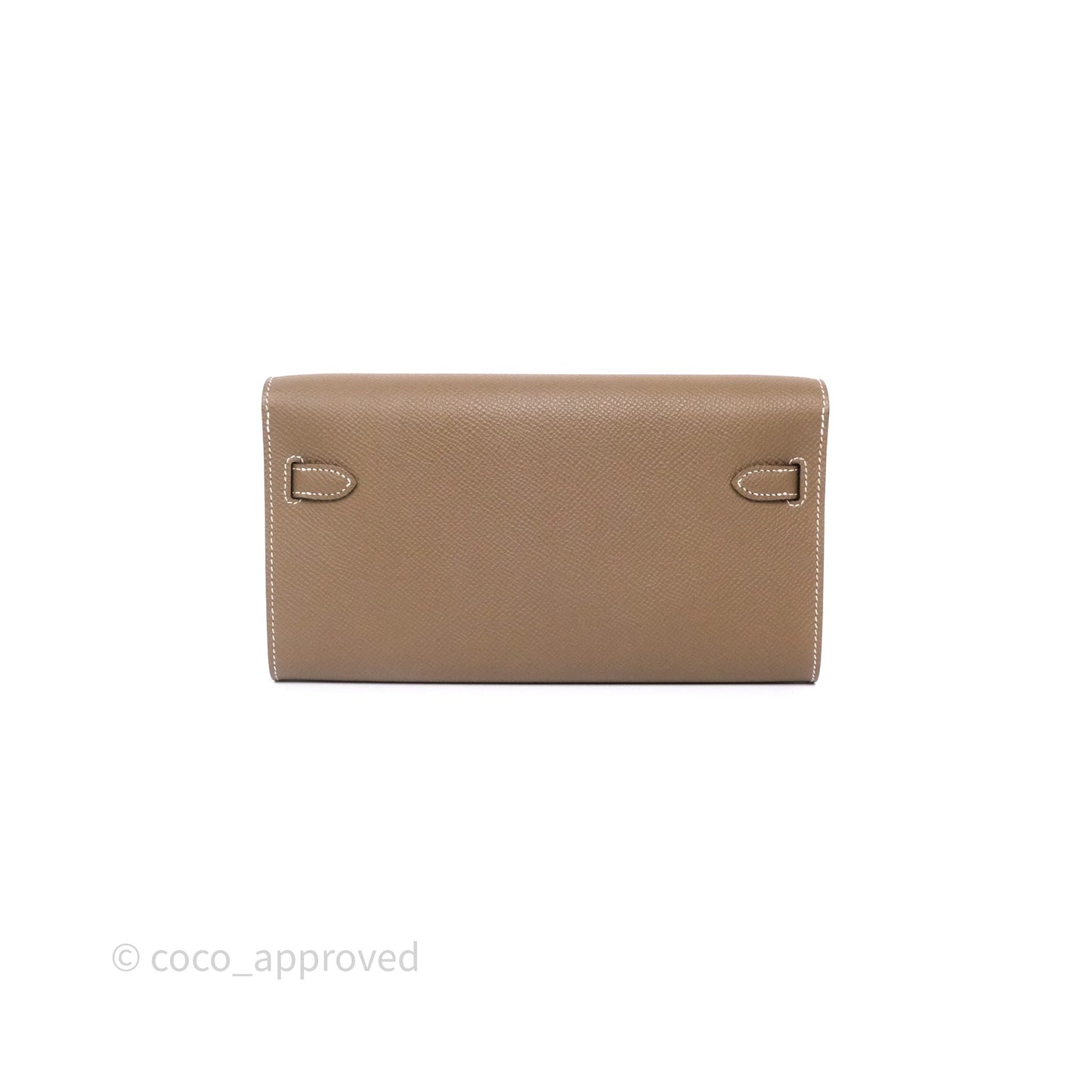 Hermès Kelly To Go Wallet Etoupe 18 Epsom Palladium Hardware