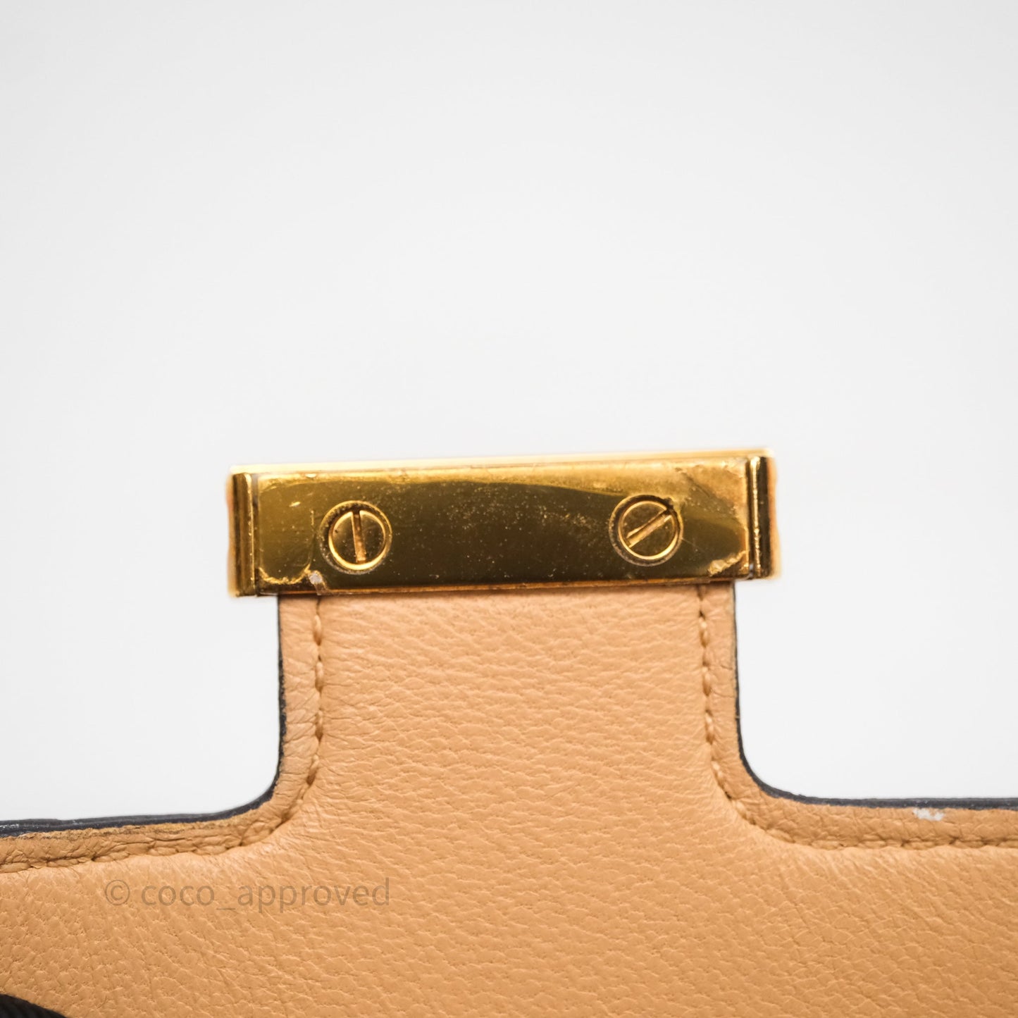 Hermès Constance Short Wallet Trench Epsom Gold Hardware