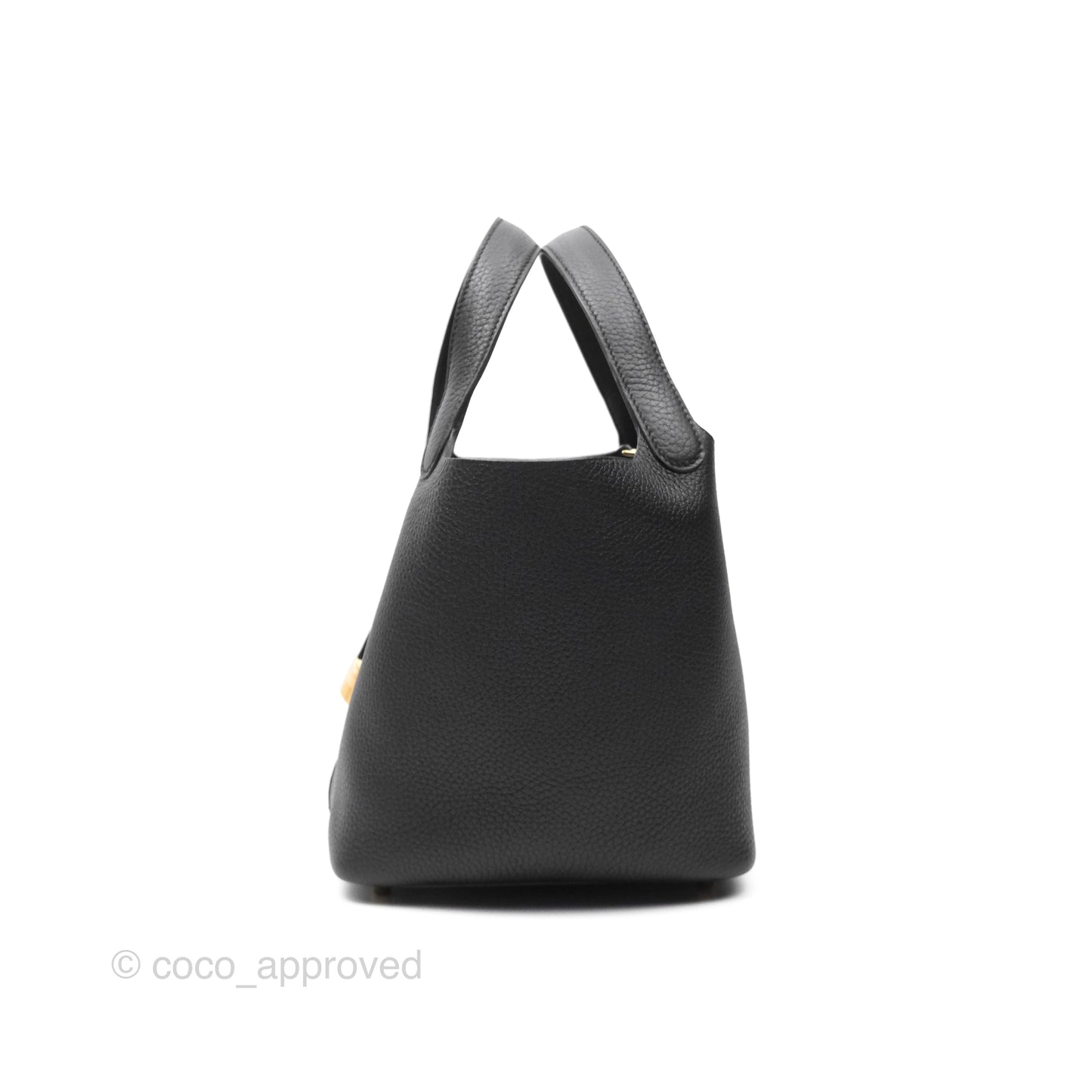 Hermès Picotin Lock 18 Noir 89 Taurillon Clemence Gold Hardware