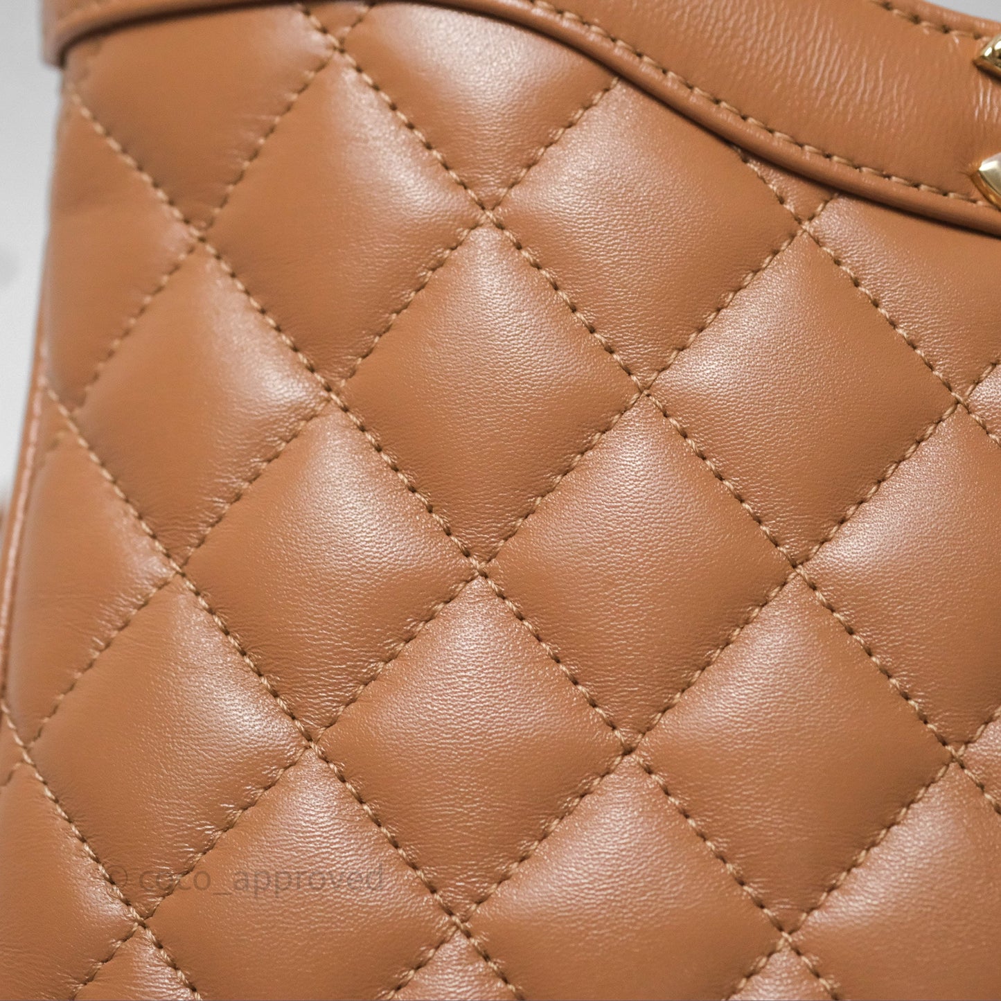 Chanel 31 Mini Beige Shiny Lambskin Gold Hardware