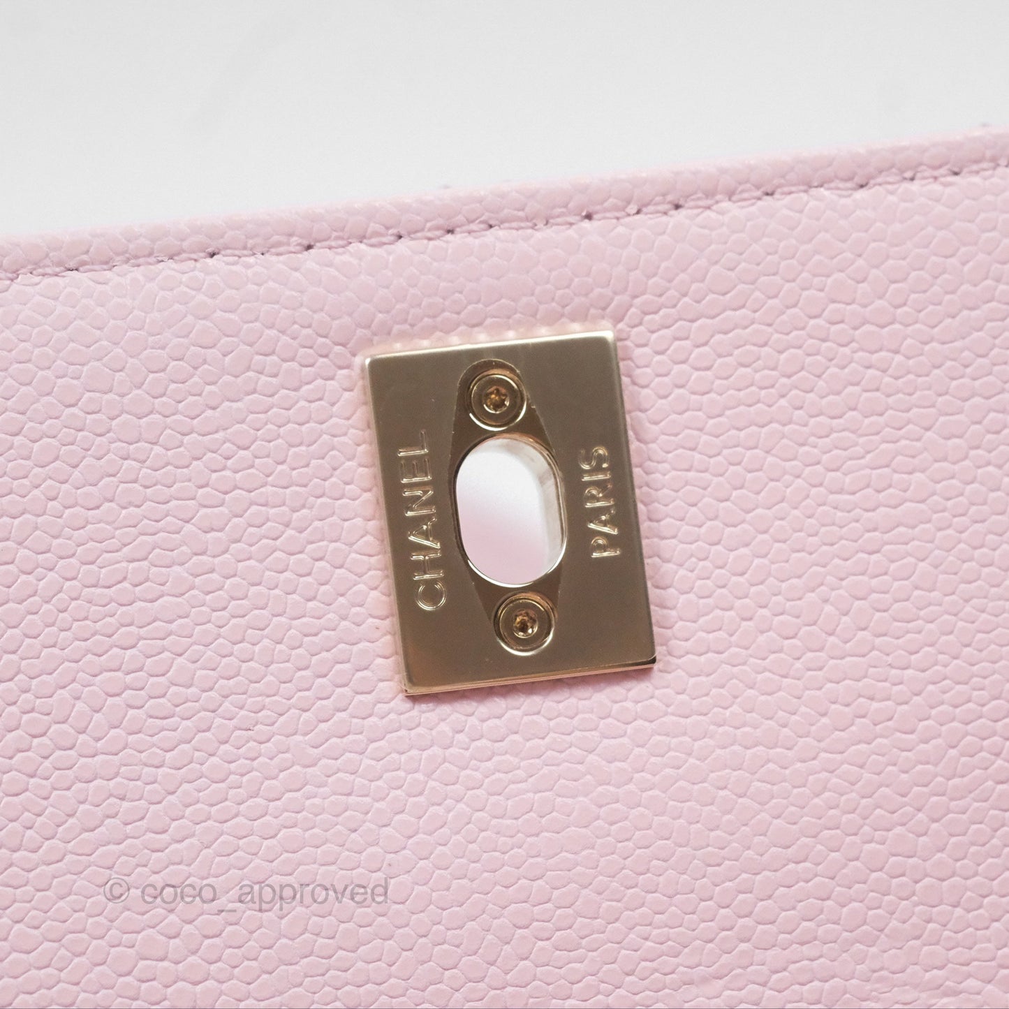 Chanel Quilted Small Business Affinity Flap Light Pink Caviar Gold Hardware