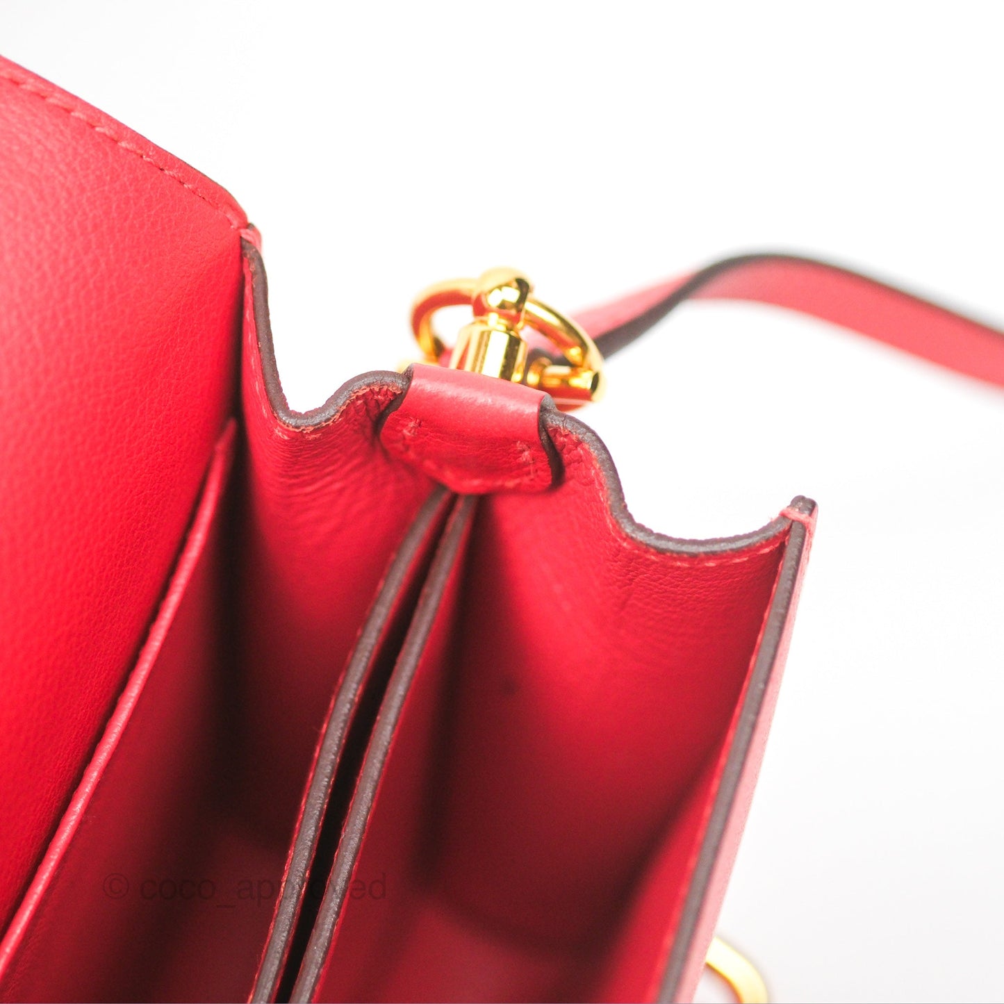 Hermès Roulis Mini 18 Rouge De Coeur Evercolor Permabrass Hardware