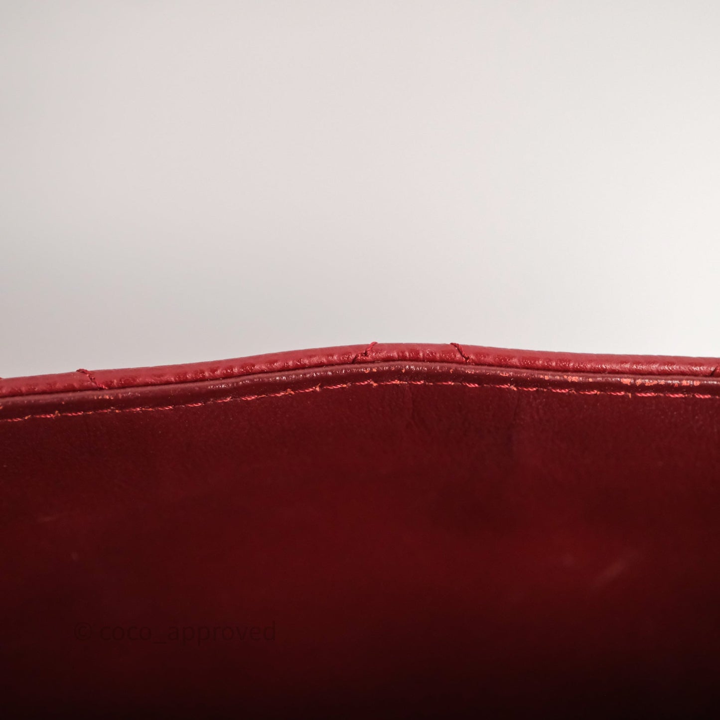 Chanel Jumbo Single Flap Dark Red Caviar Silver Hardware⁣⁣