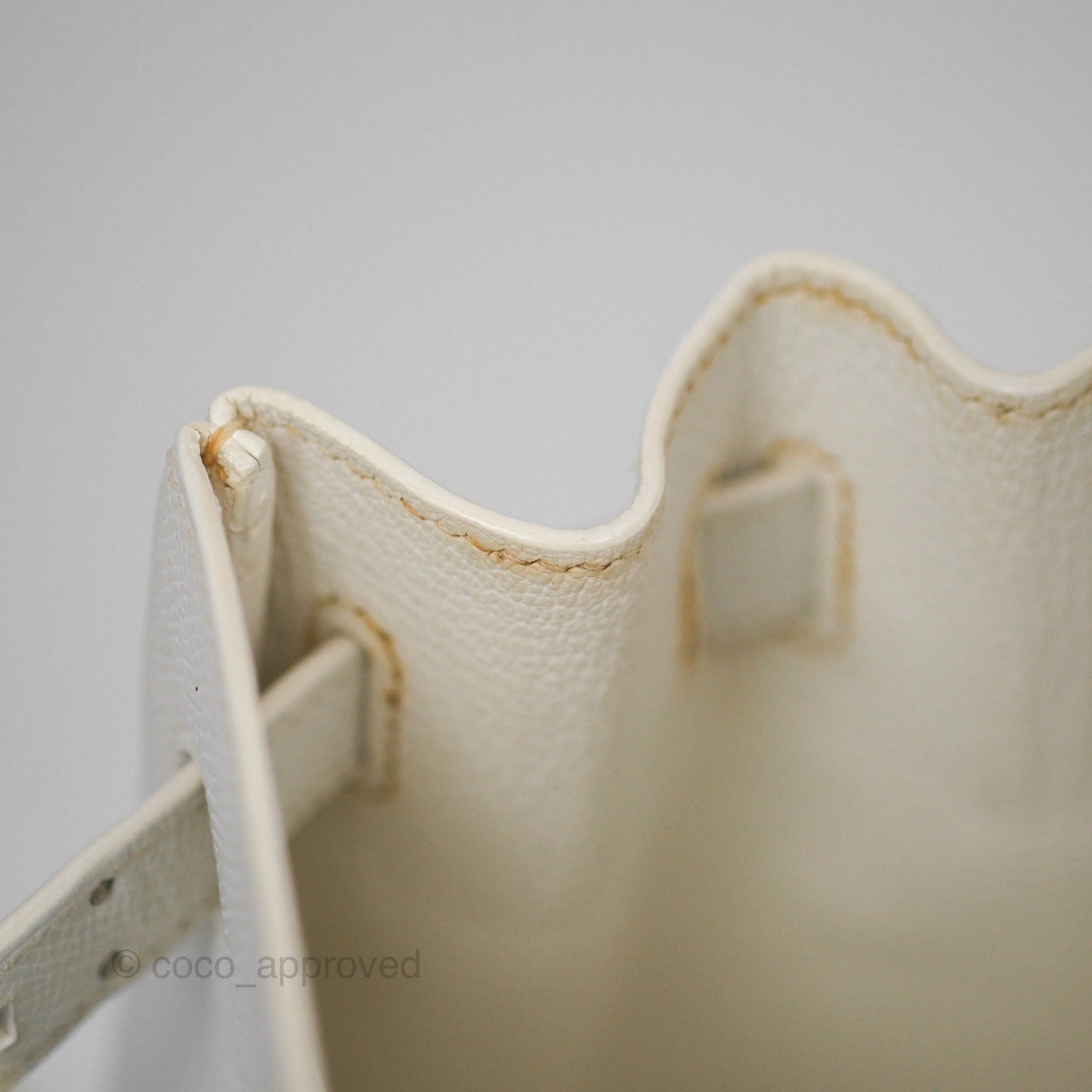 Hermès Birkin 30 Retourne White Epsom Palladium Hardware
