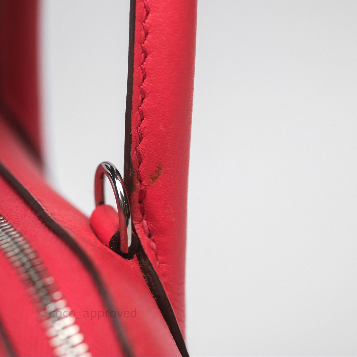 Hermès Bolide Mini 1923 Rose Texas 0E/ Cuivre 6C Evercolor Palladium Hardware
