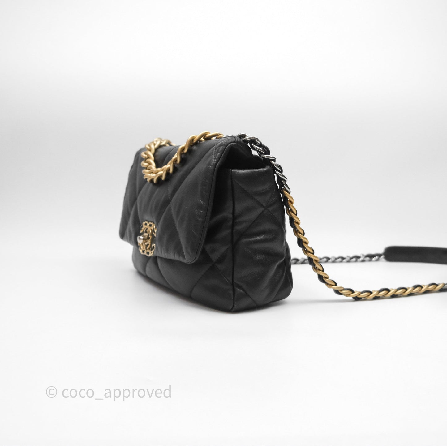 Chanel 19 Small Black Mixed Hardware
