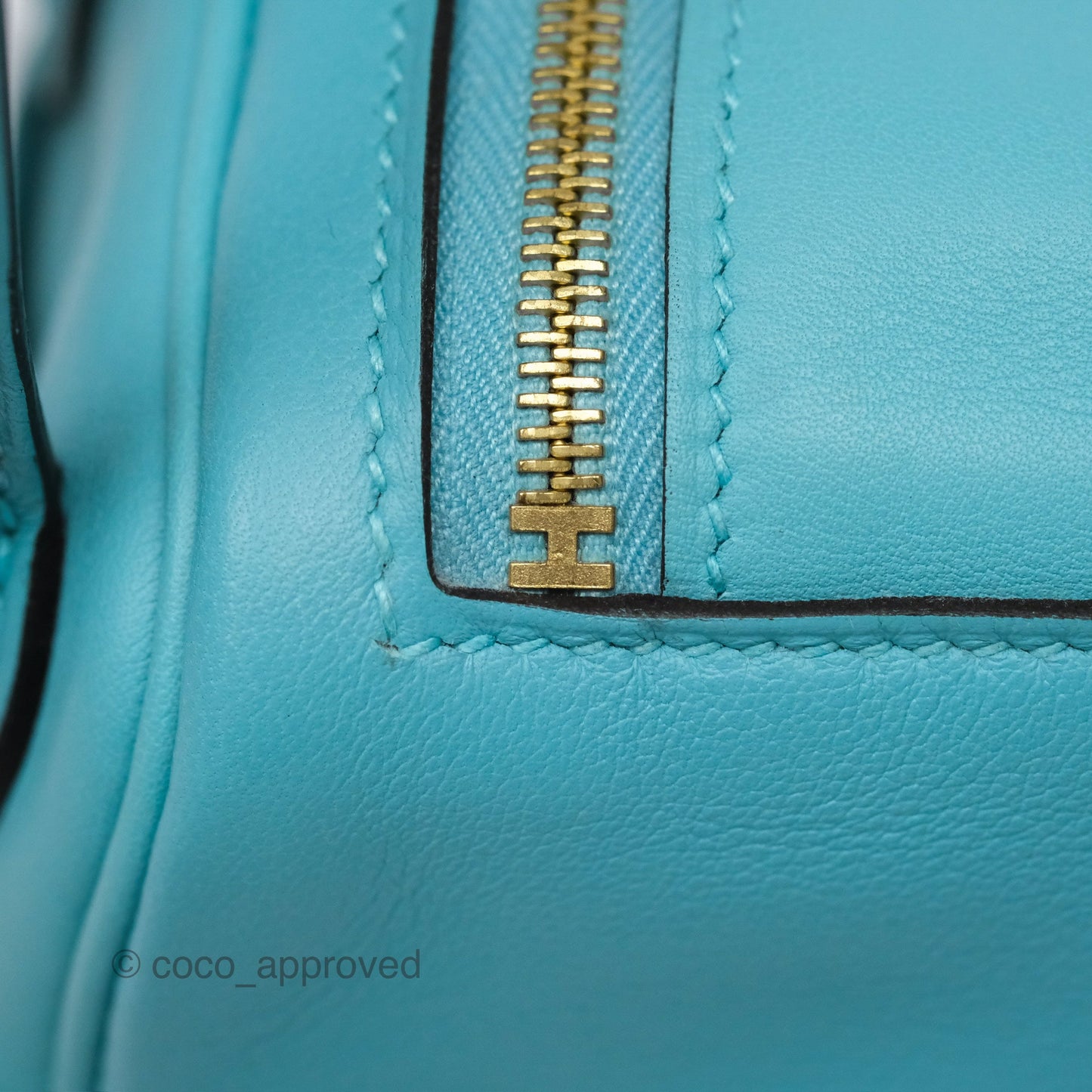 Hermès Mini Lindy 20 Bleu Atoll 3P Swift Gold Hardware