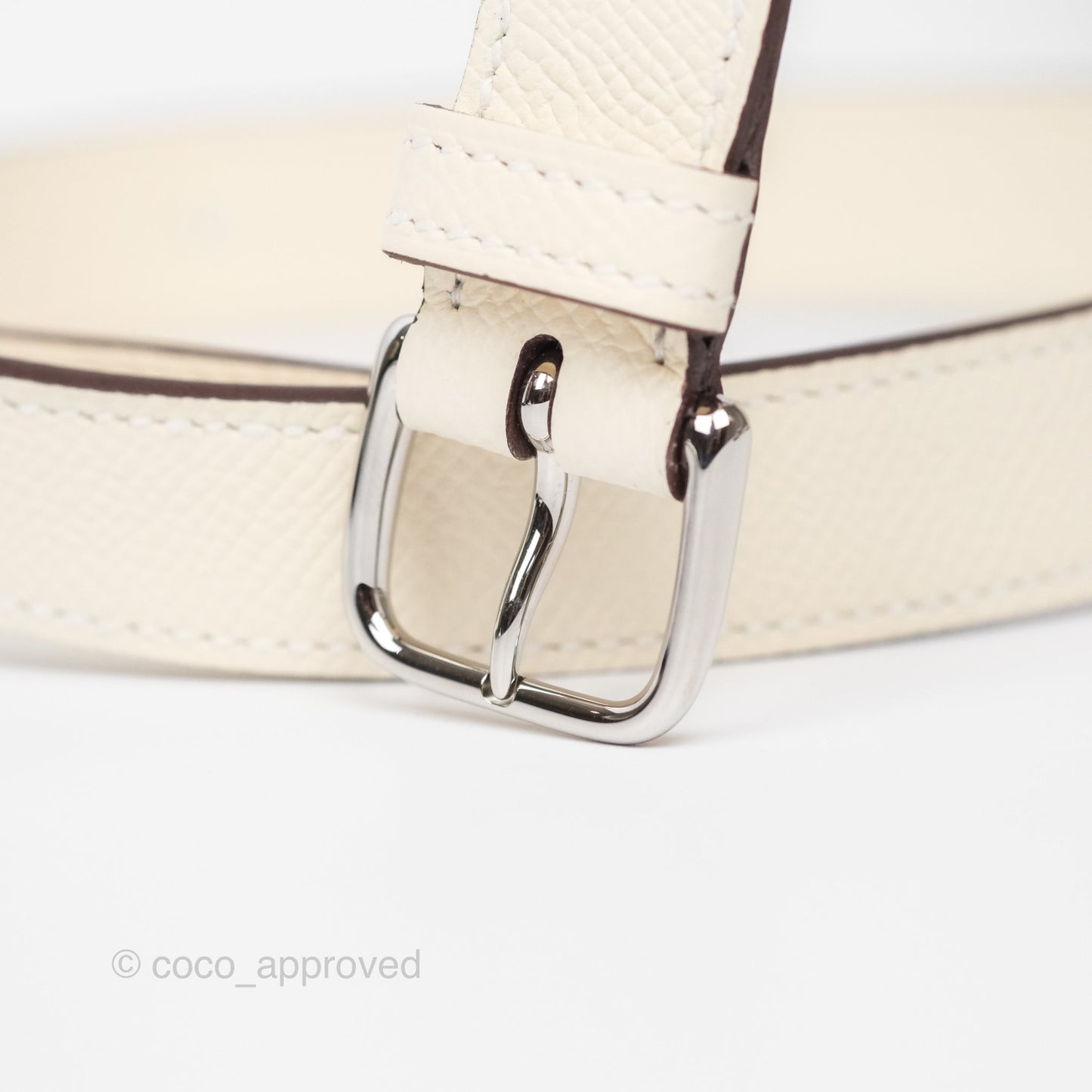 Hermès Della Cavalleria Mini Bag Nata I2 Epsom Palladium Hardware