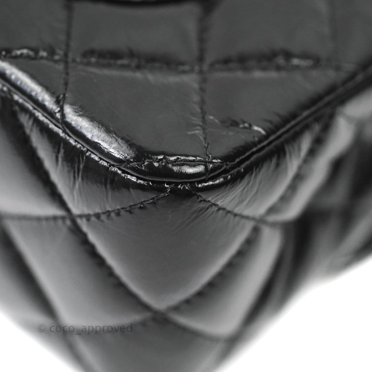 Chanel Classic Small S/M Flap Shiny Crumpled Calfskin So Black