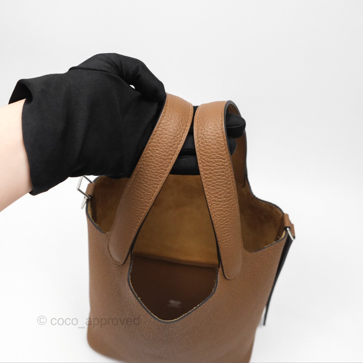 Hermès Picotin Lock 18 Alezan 3G/ Biscuit 48 Clemence Palladium Hardware
