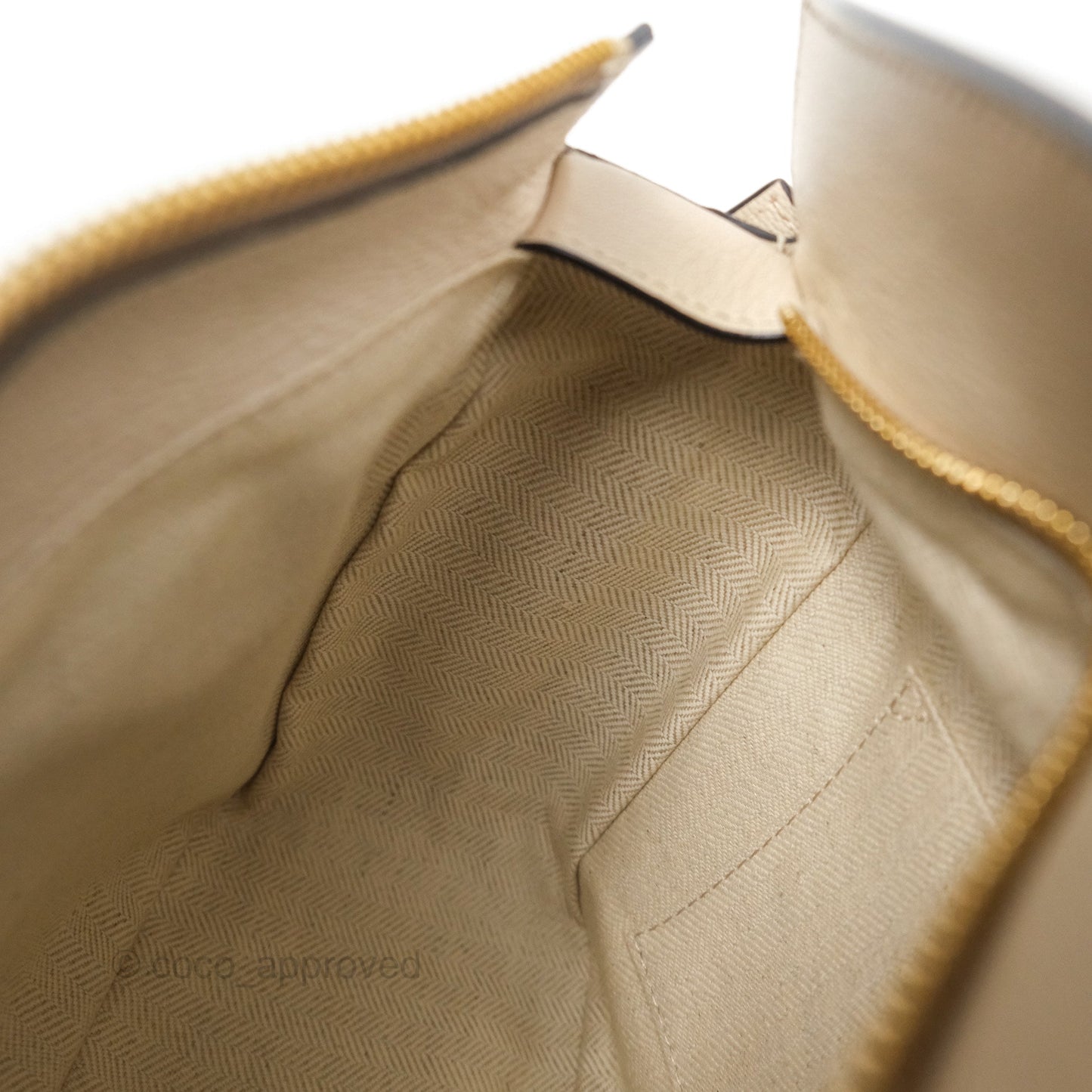 Loewe Small Puzzle Bag Beige Calfskin Gold Hardware