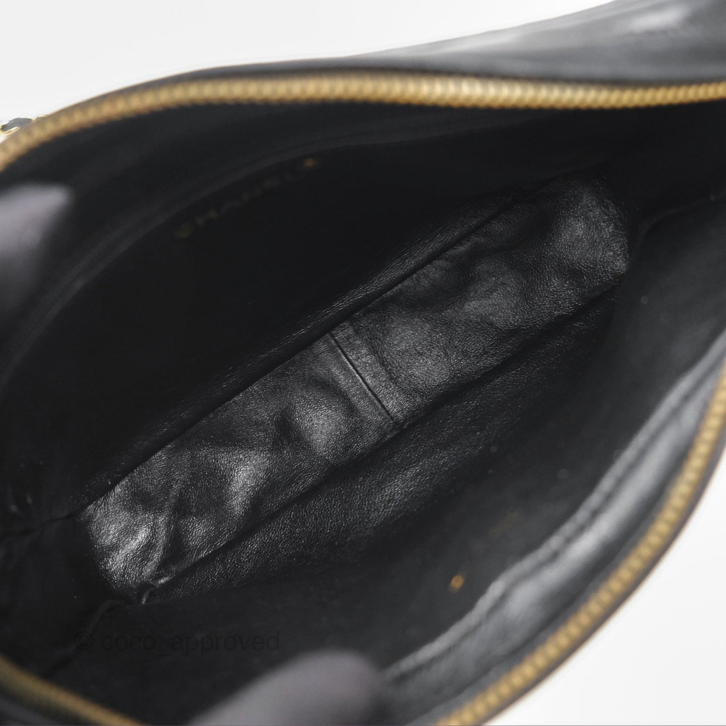 Chanel Vintage Camera Bag Black Lambskin Gold Hardware