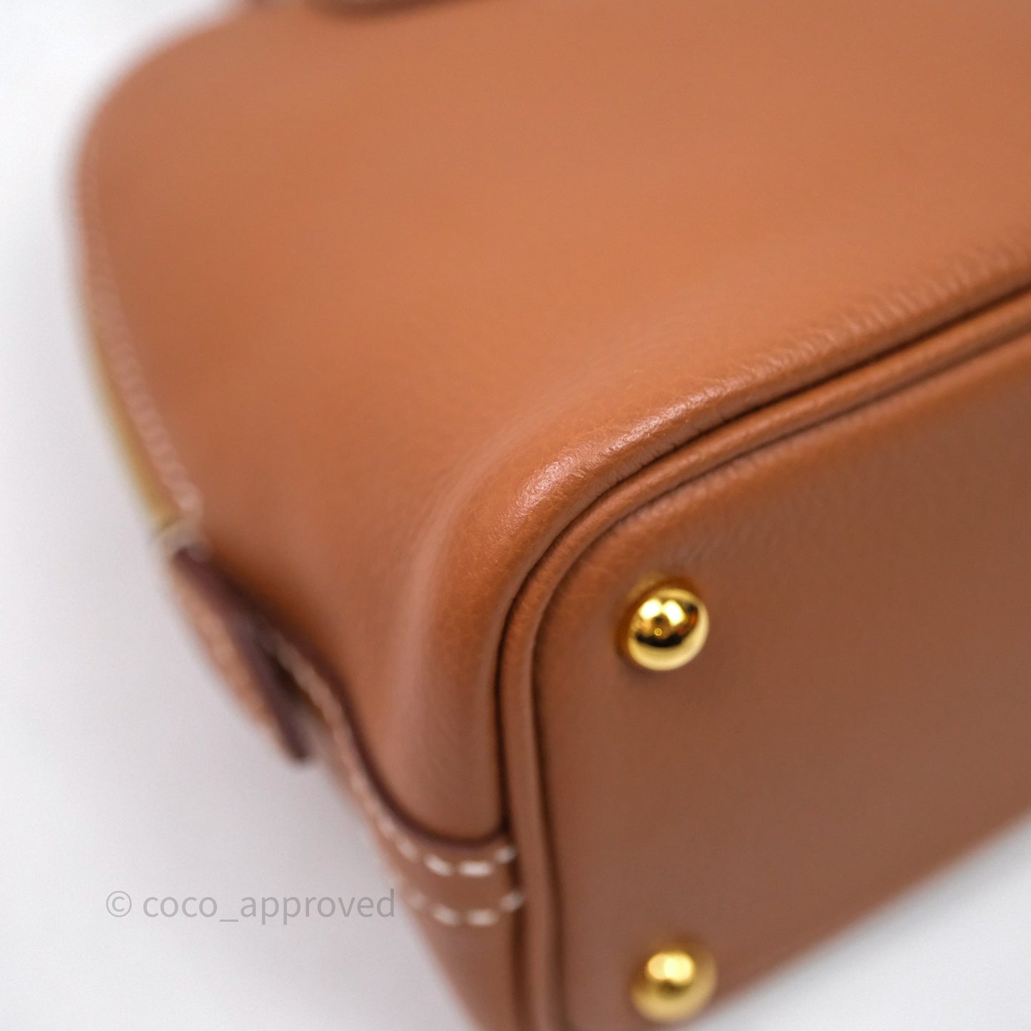 Hermès Bolide Mini 1923 Gold Evercolor Gold Hardware