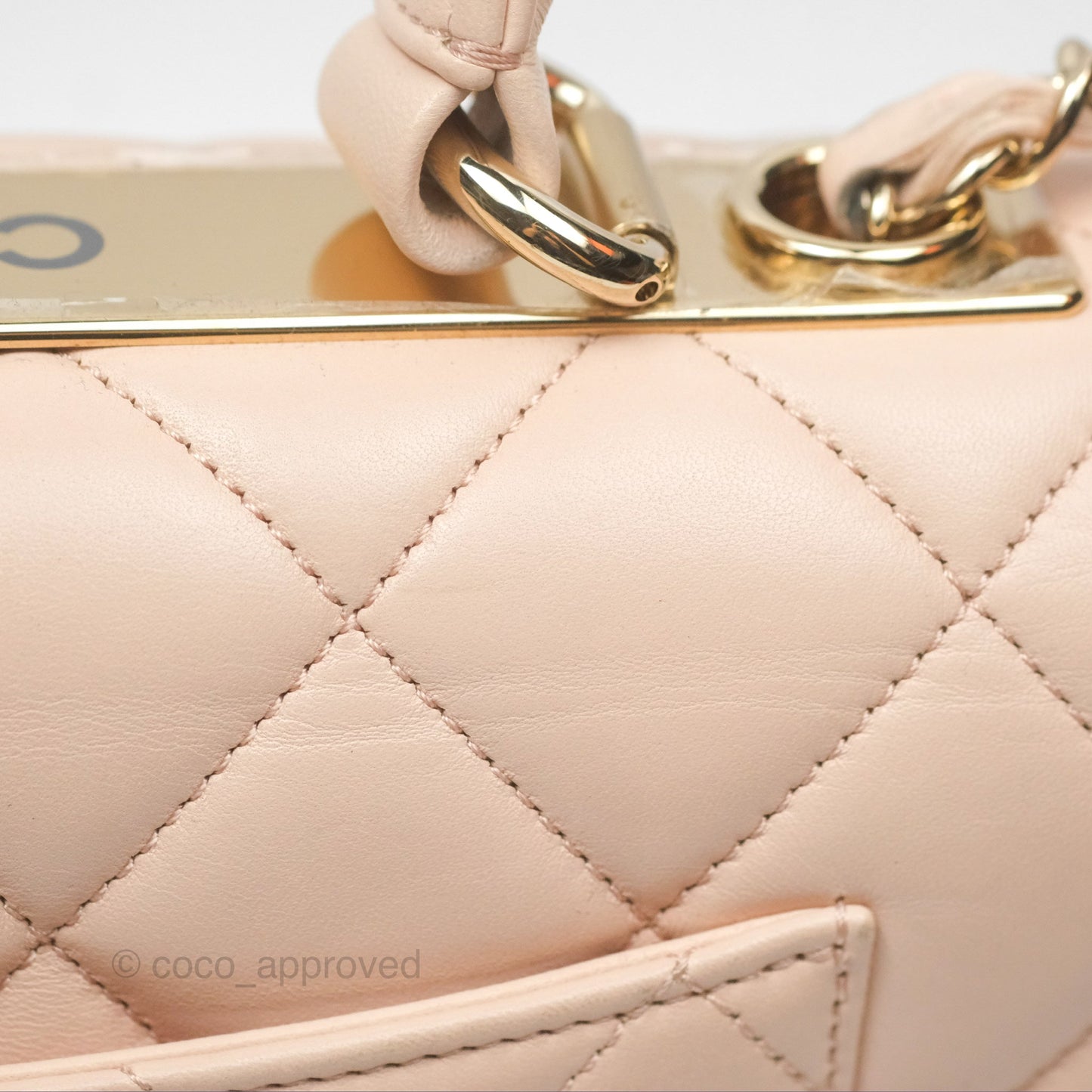 Chanel Trendy CC Small Beige Lambskin Gold Hardware