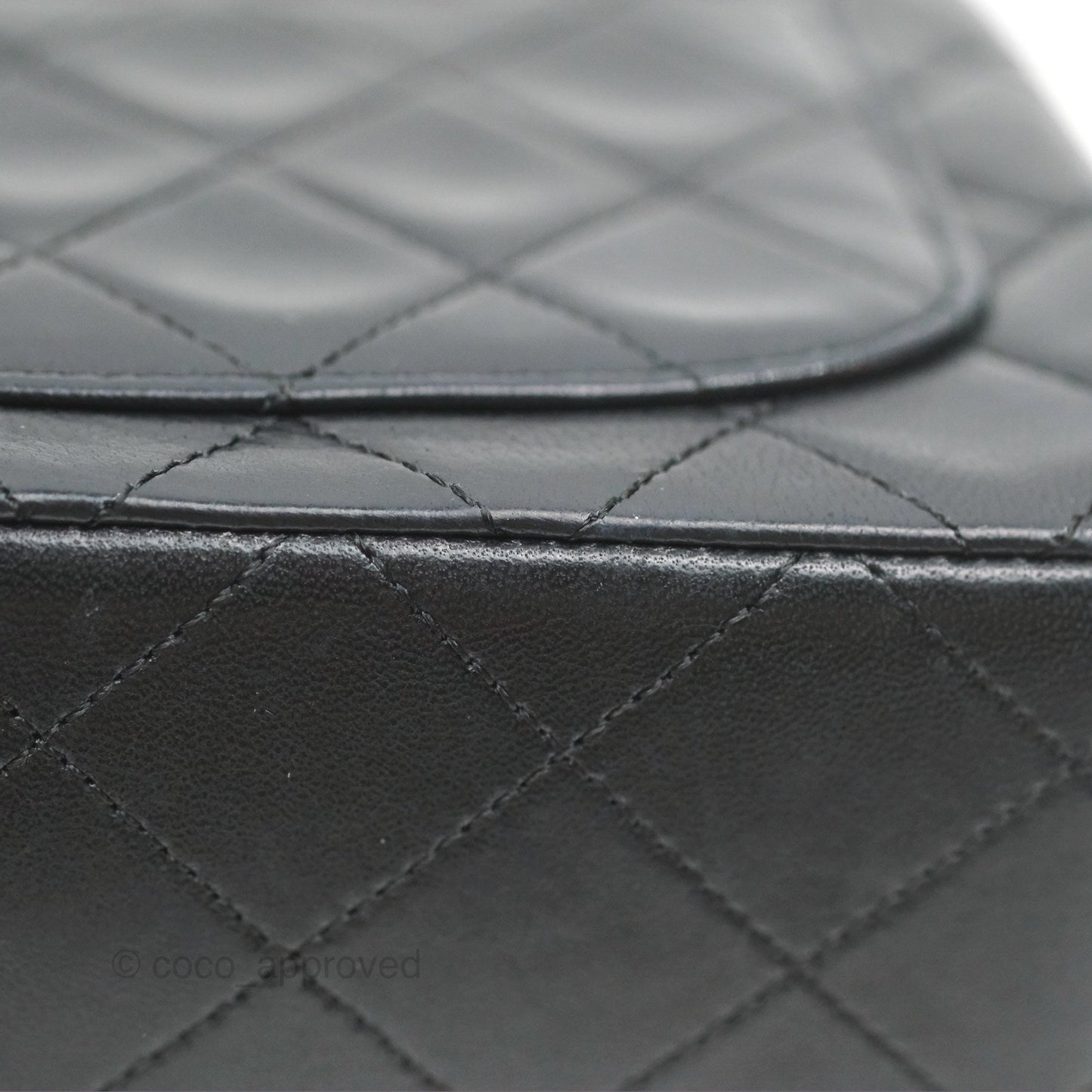Chanel Vintage Mini Square Black Lambskin 24K Gold Hardware