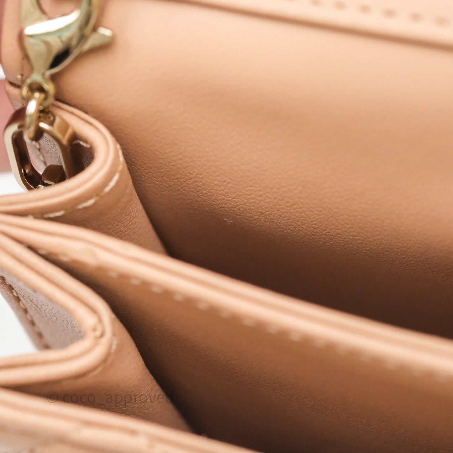 Dior My Dior Mini Bag Rose des Vents Cannage Lambskin
