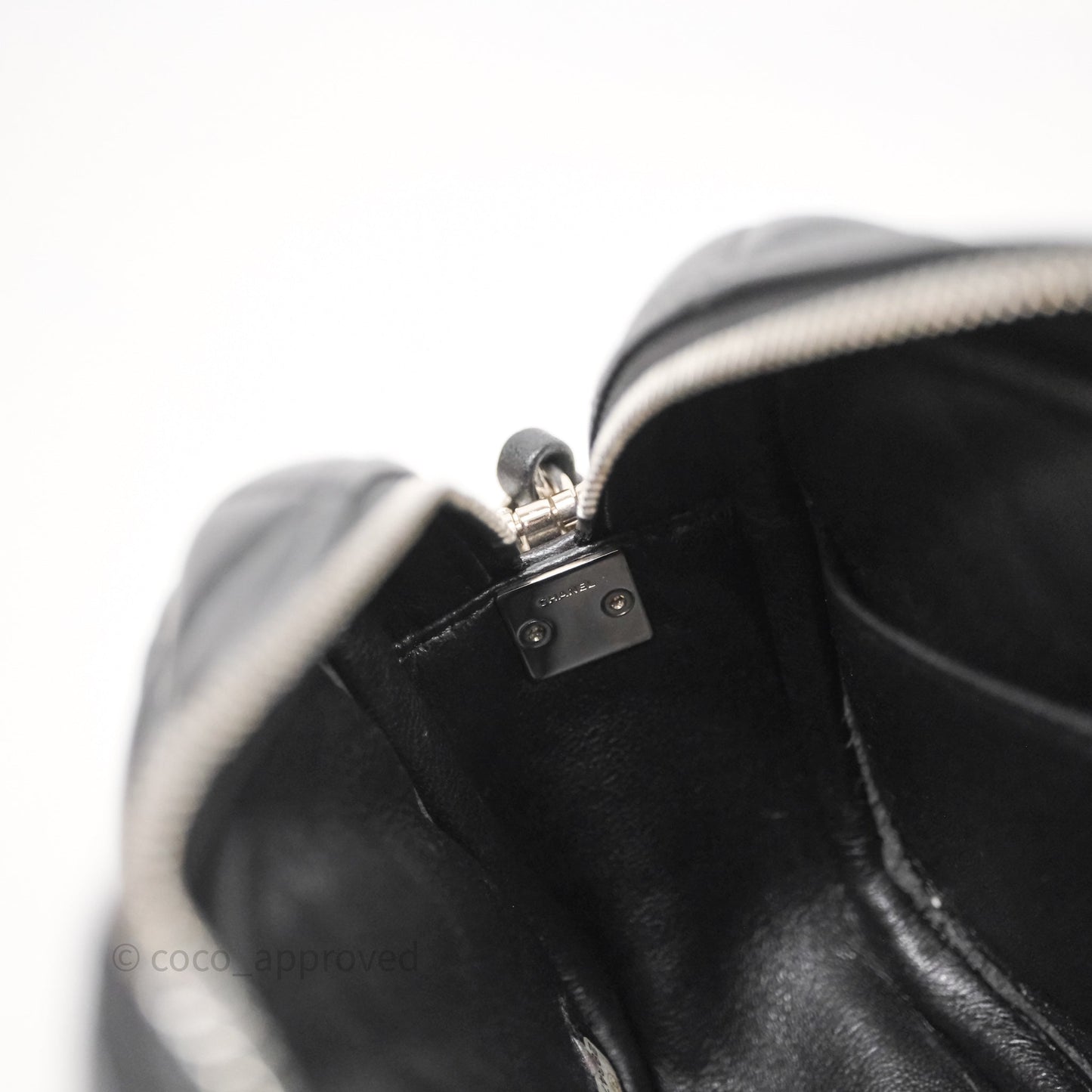 Chanel Camera Case Bag Lambskin Silver Hardware