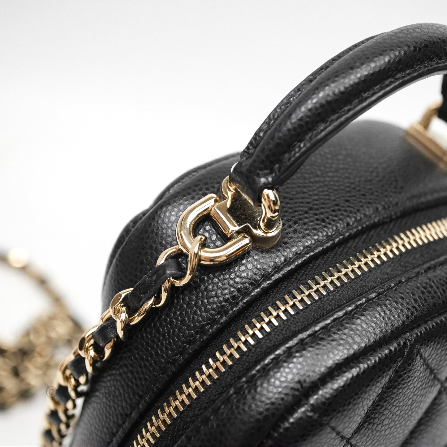Chanel Classic Mini Backpack Black Caviar Gold Hardware