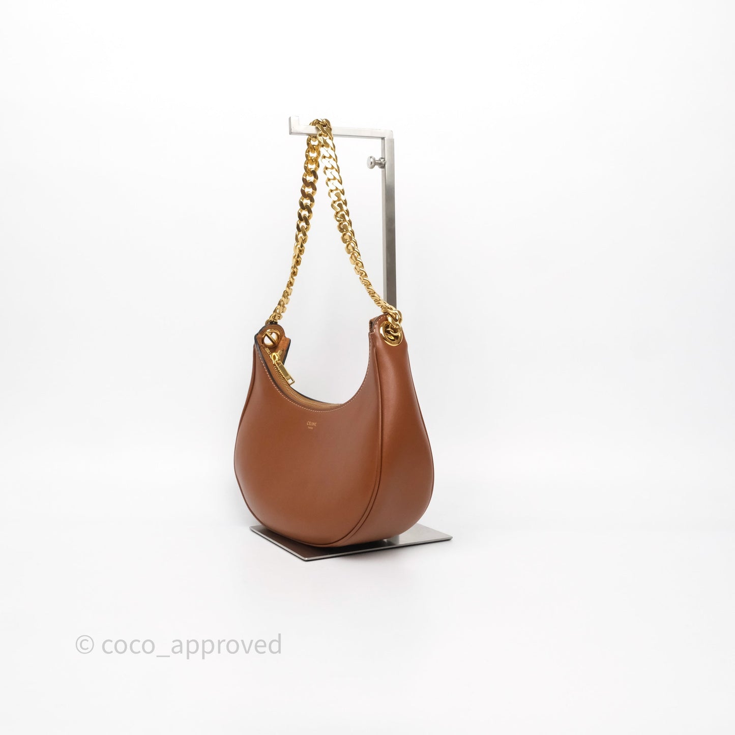 Celine Medium Ava Chain Bag Tan Calfskin
